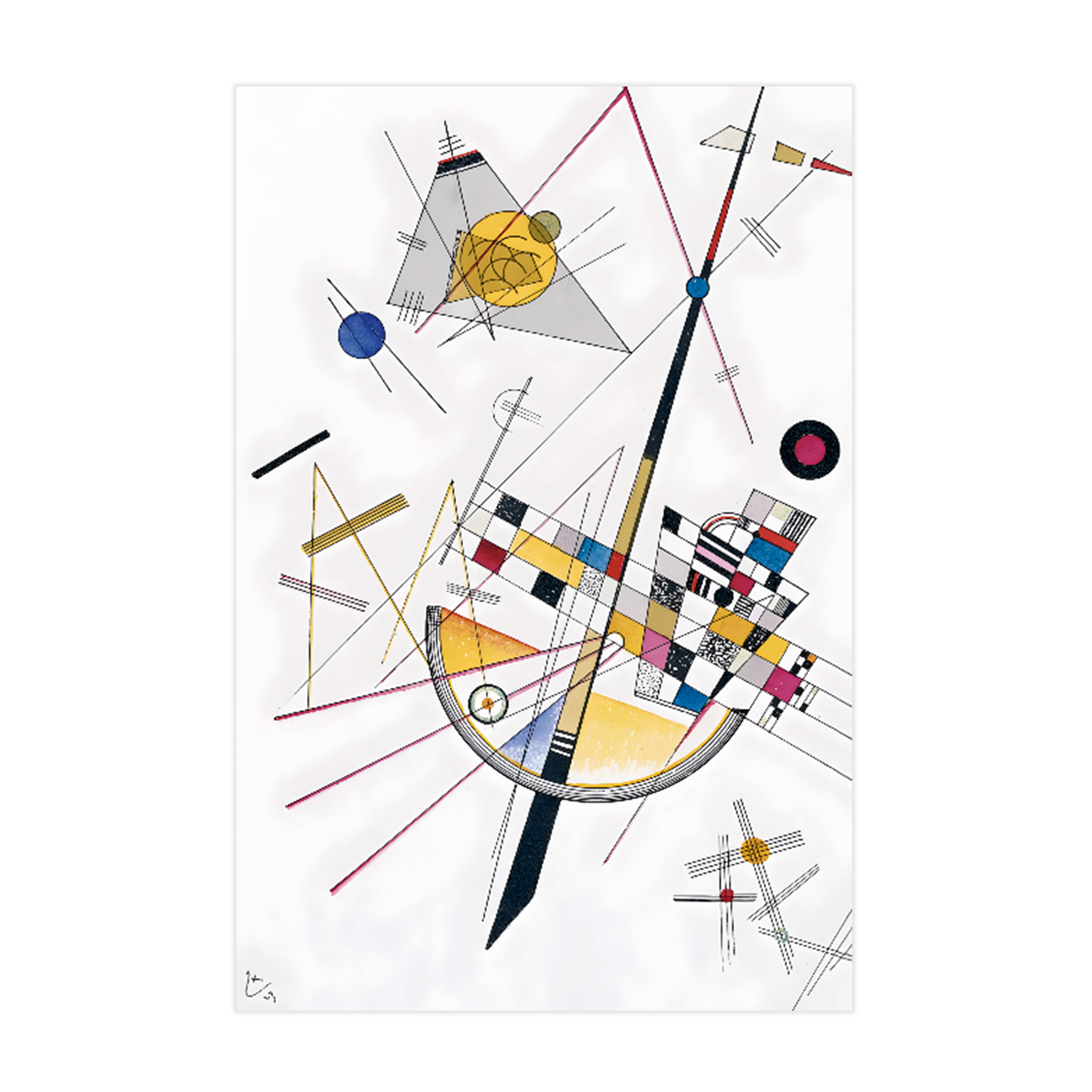 0593 - Quadro Delicada Tensão Nº 85 - 1923 - Kandinsky
