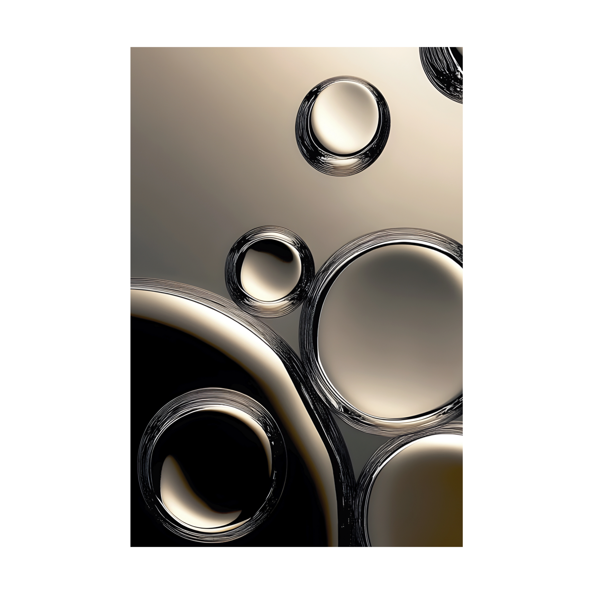 0605 - Quadro Bolhas Abstratas 4