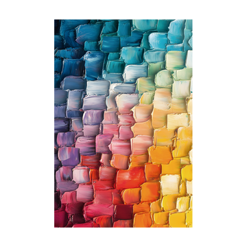 0675 - Quadro Espatuladas Coloridas