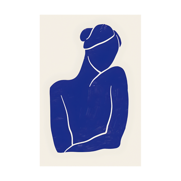 0704 - Quadro Mulher Estilo Matisse