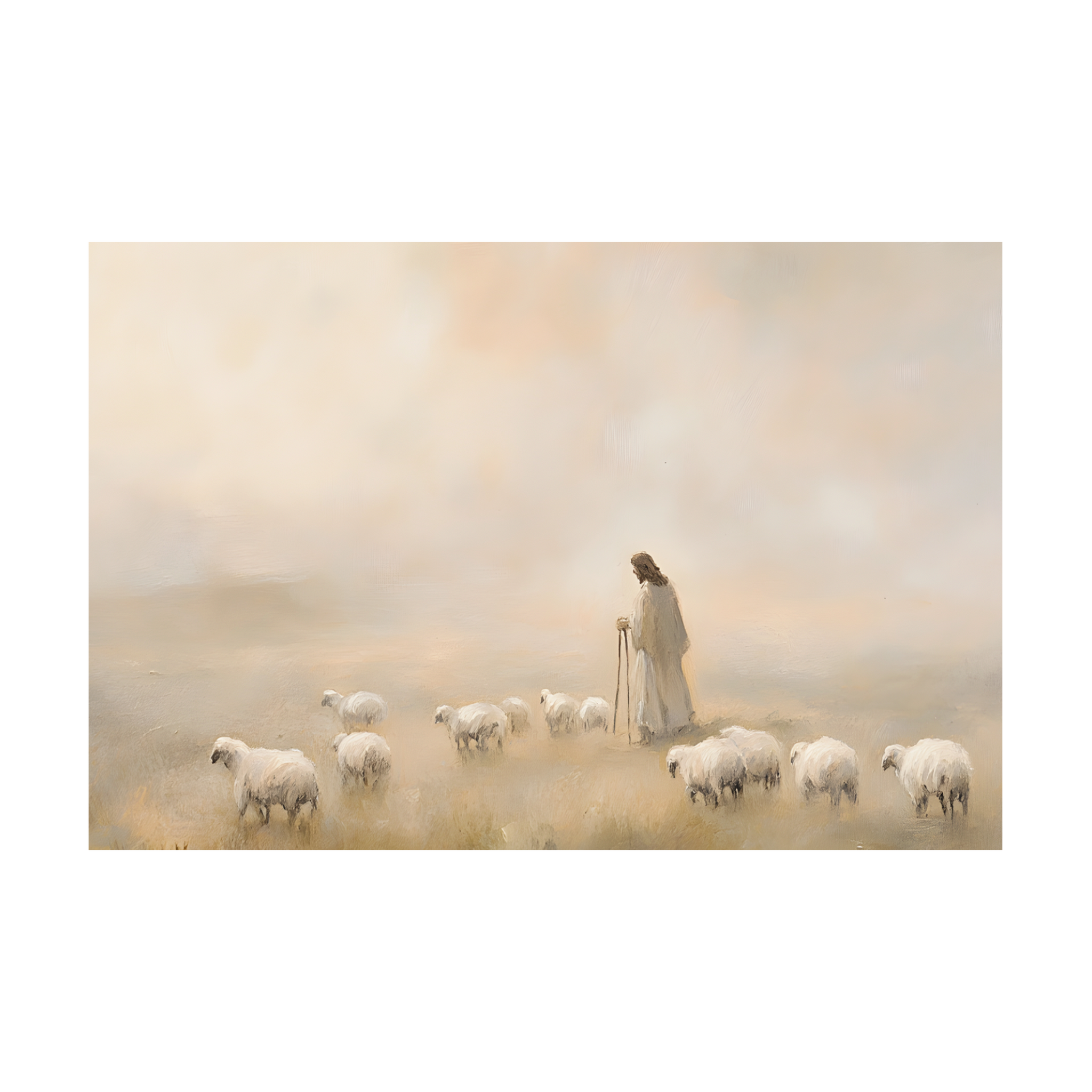 0705 - Quadro Jesus Guiando