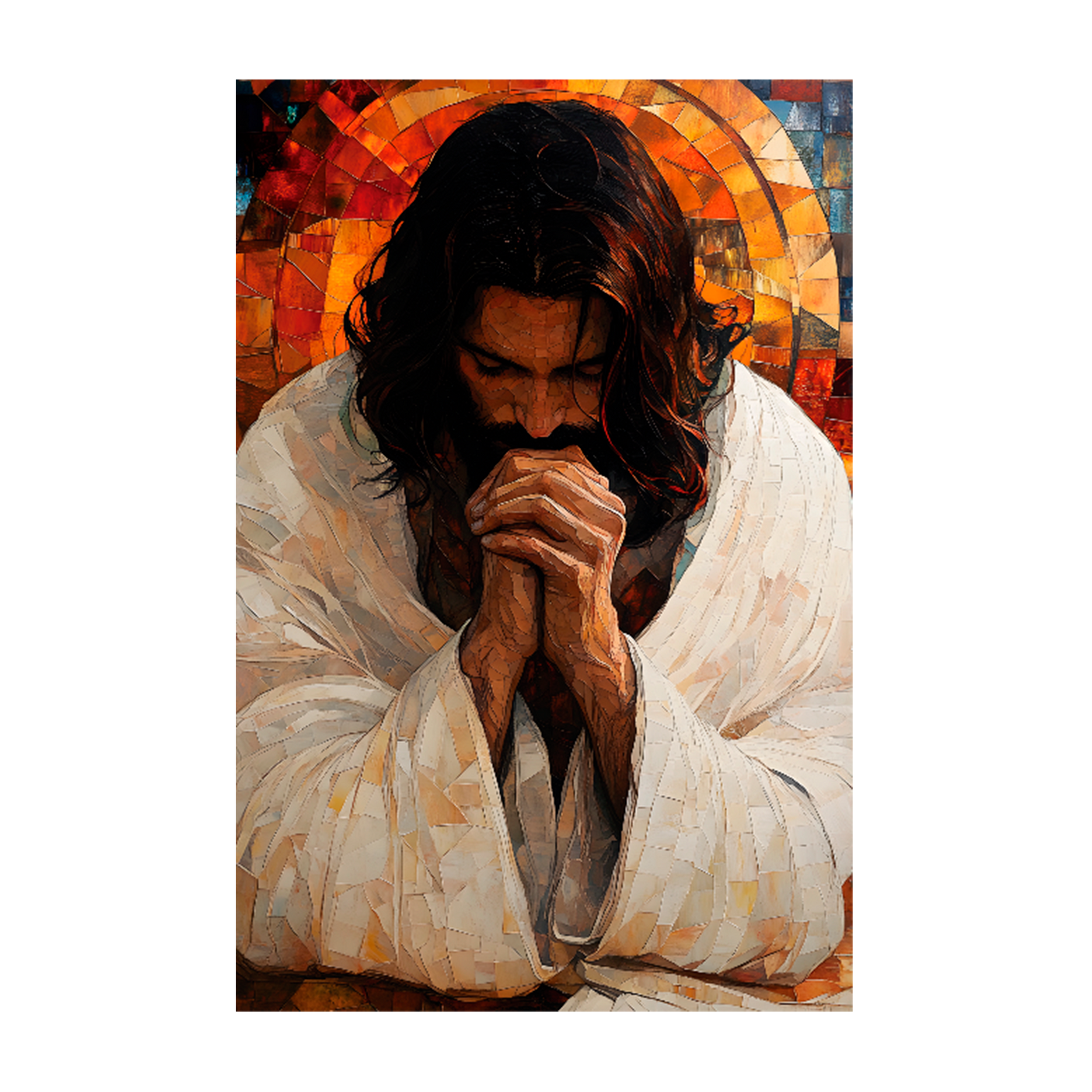0708 - Quadro Jesus Pedindo ao Pai