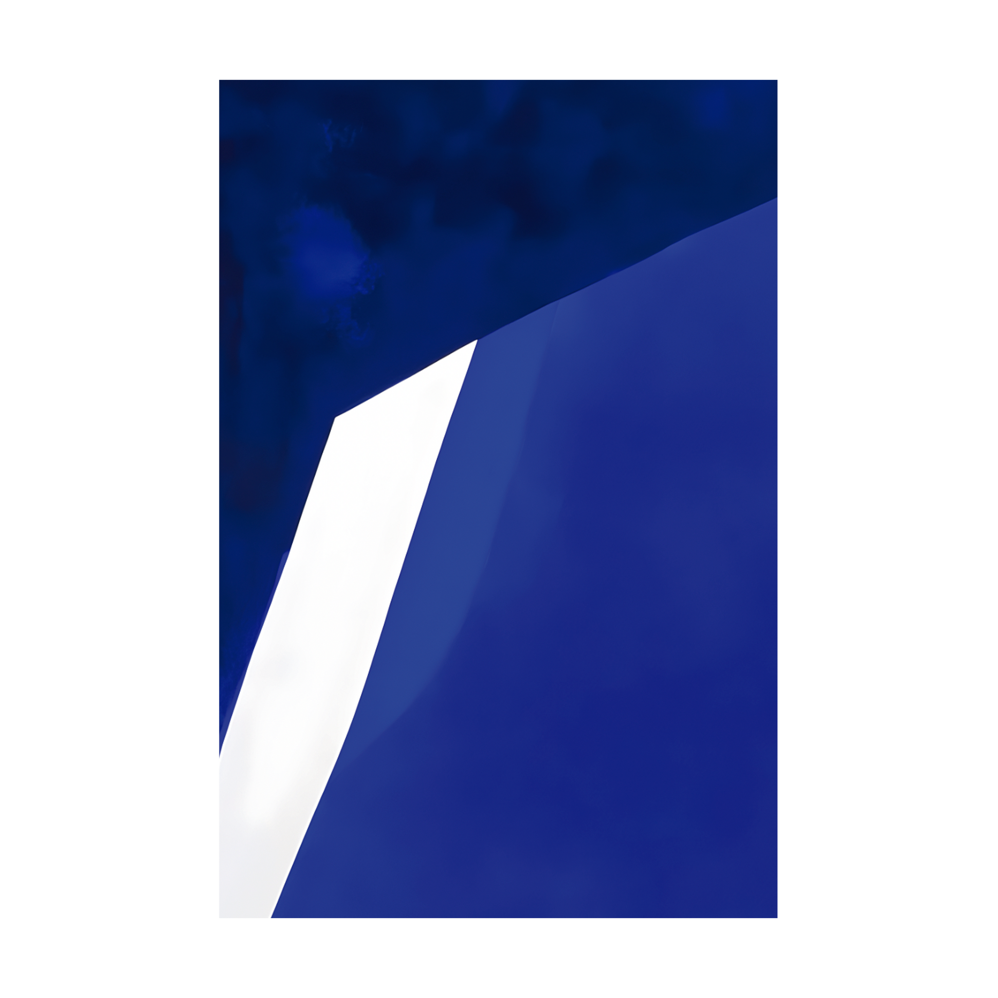 0715 - Quadro Origami Azul 2