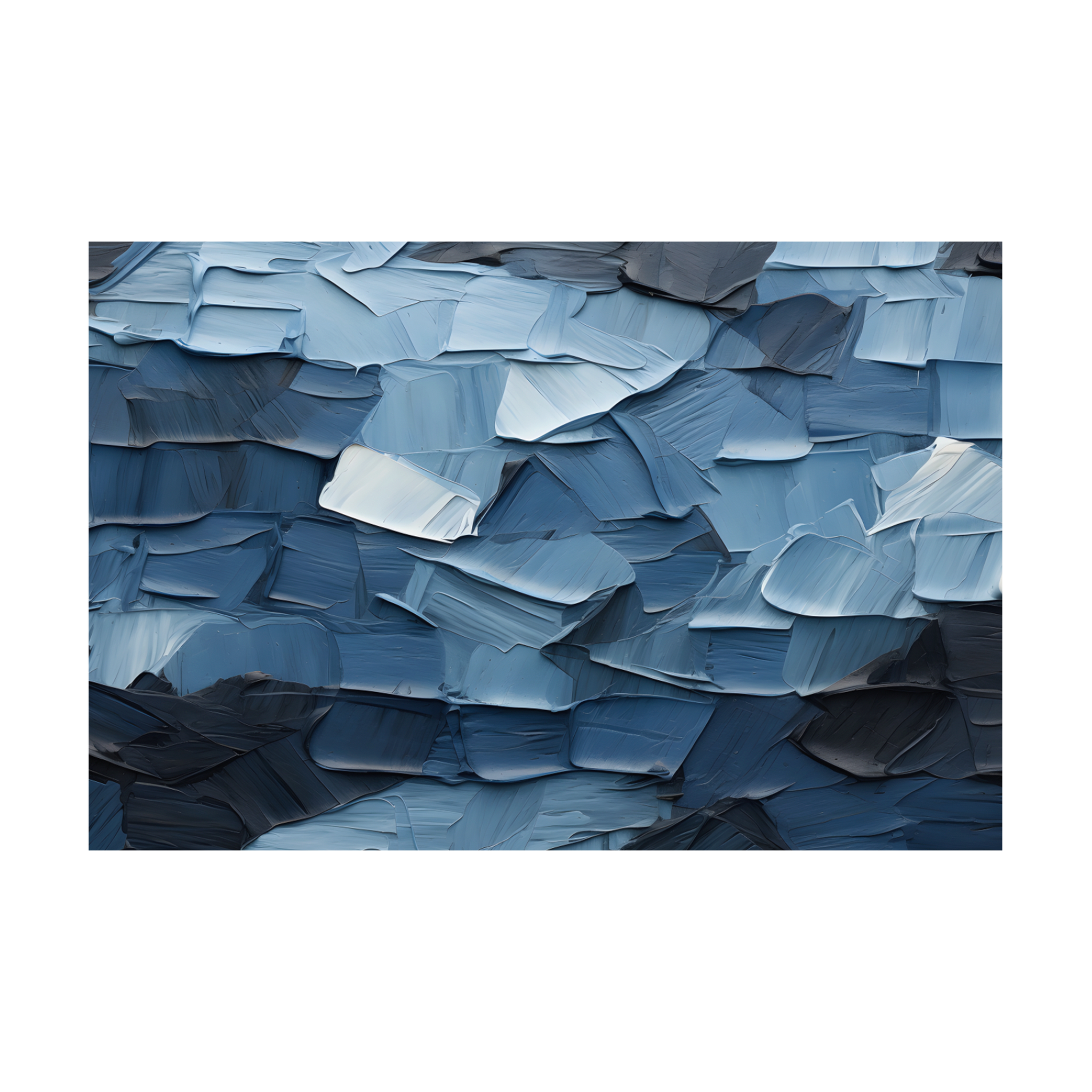 0719 - Quadro Azul 3D
