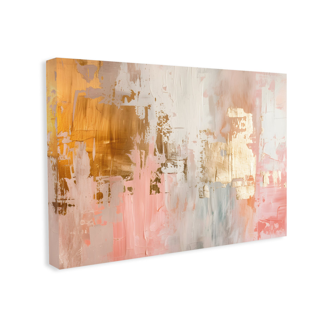 0730 - Quadro Vibração Rosa-Laranja