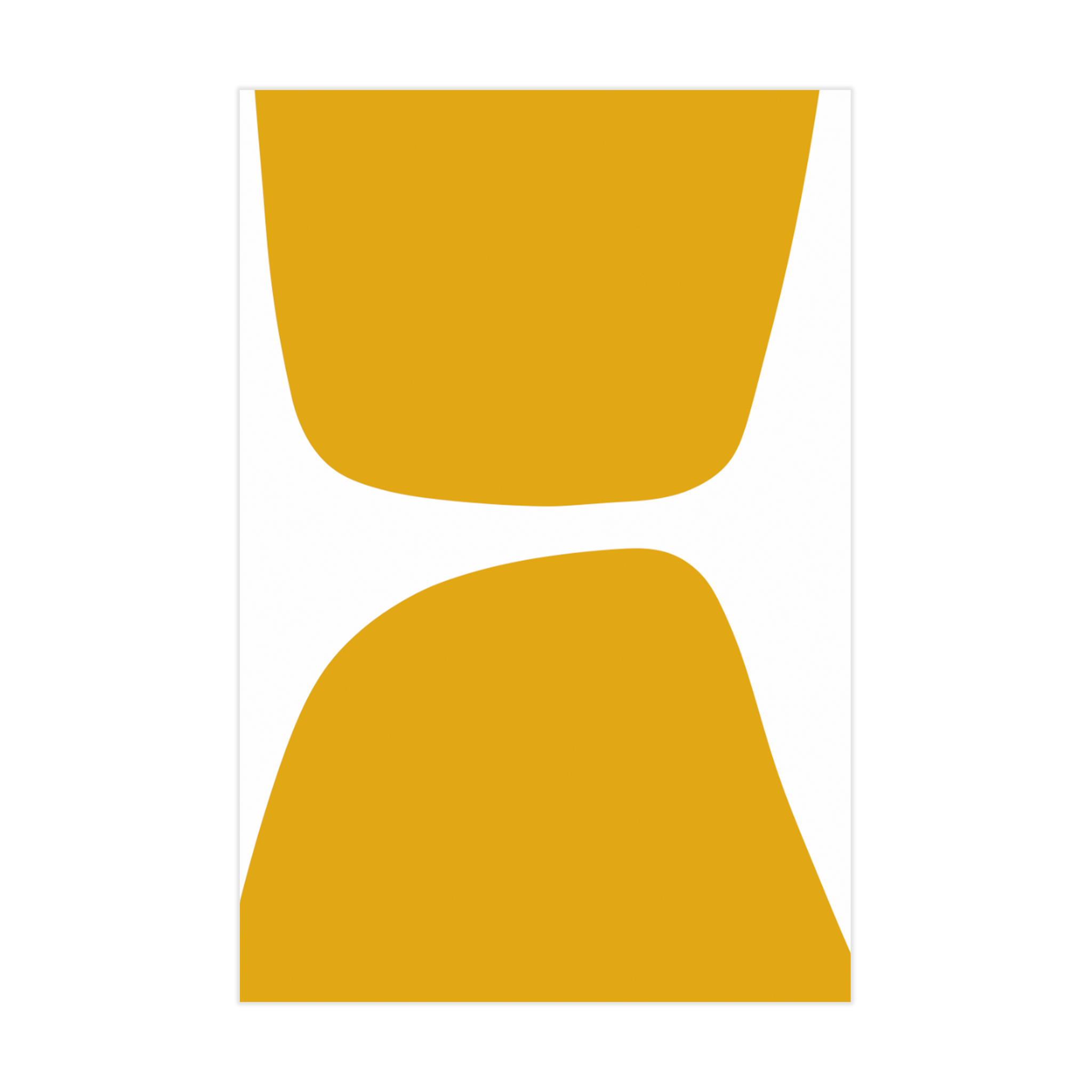 0743 - Quadro Curvas em Amarelo 1