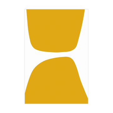 0743 - Quadro Curvas em Amarelo 1