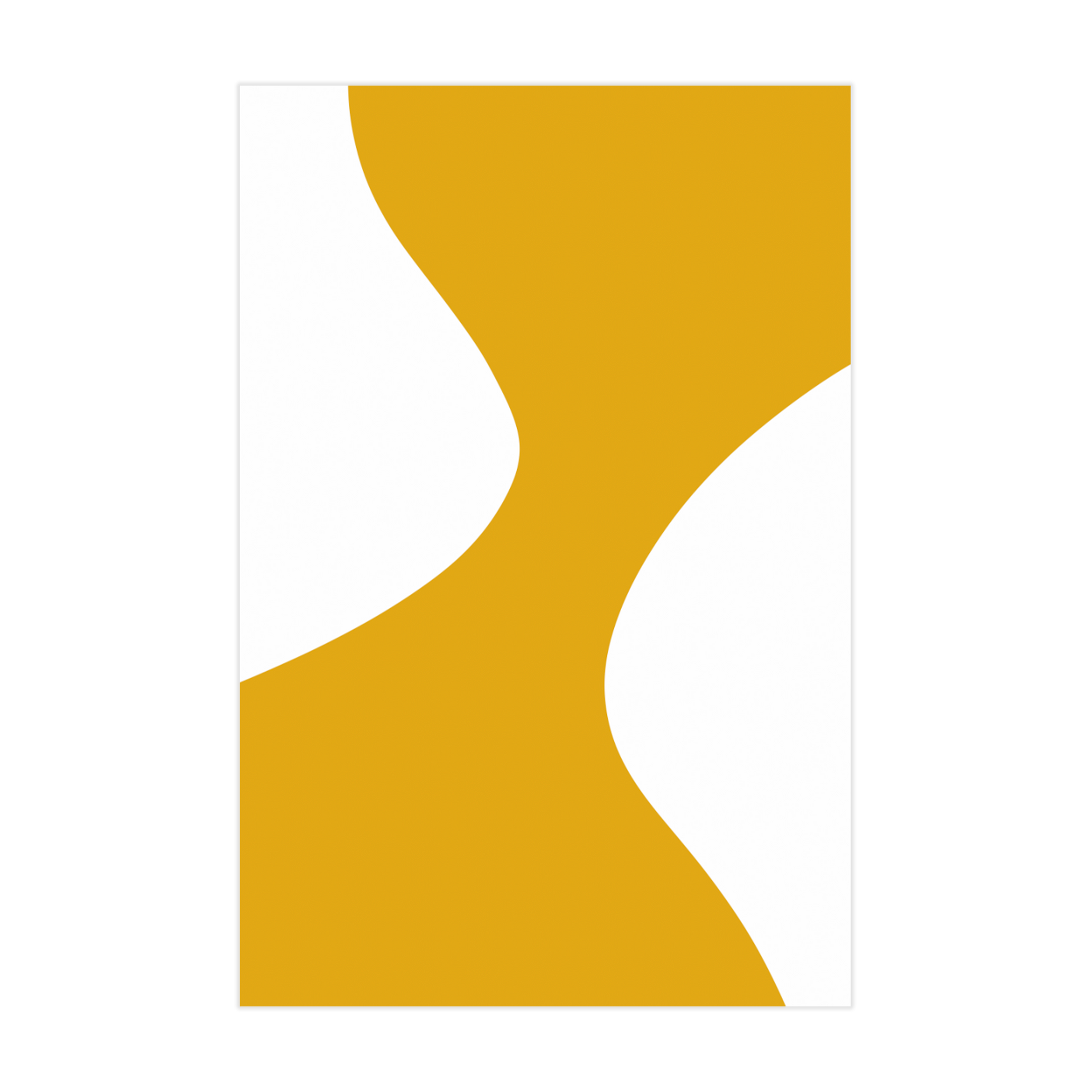 0744 - Quadro Curvas em Amarelo 2