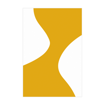 0744 - Quadro Curvas em Amarelo 2
