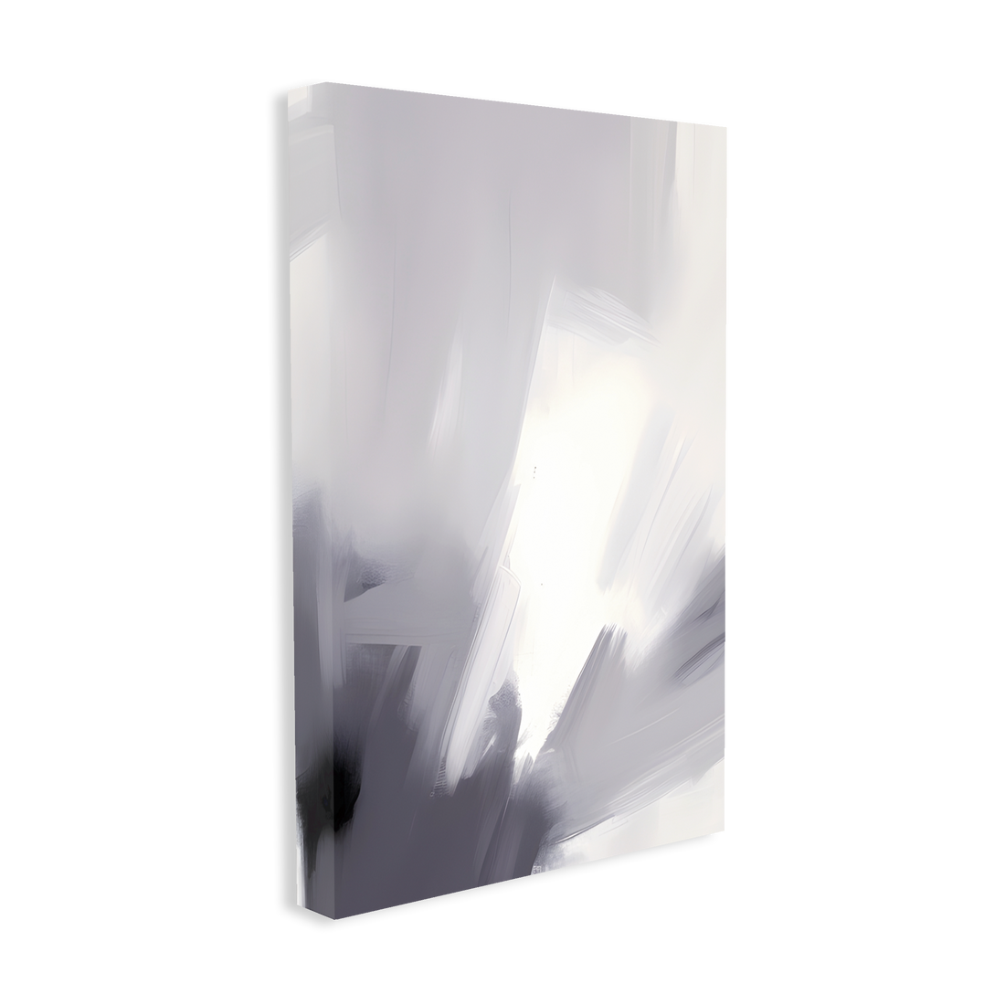 0075 - Quadro Gray Brush Strokes 3