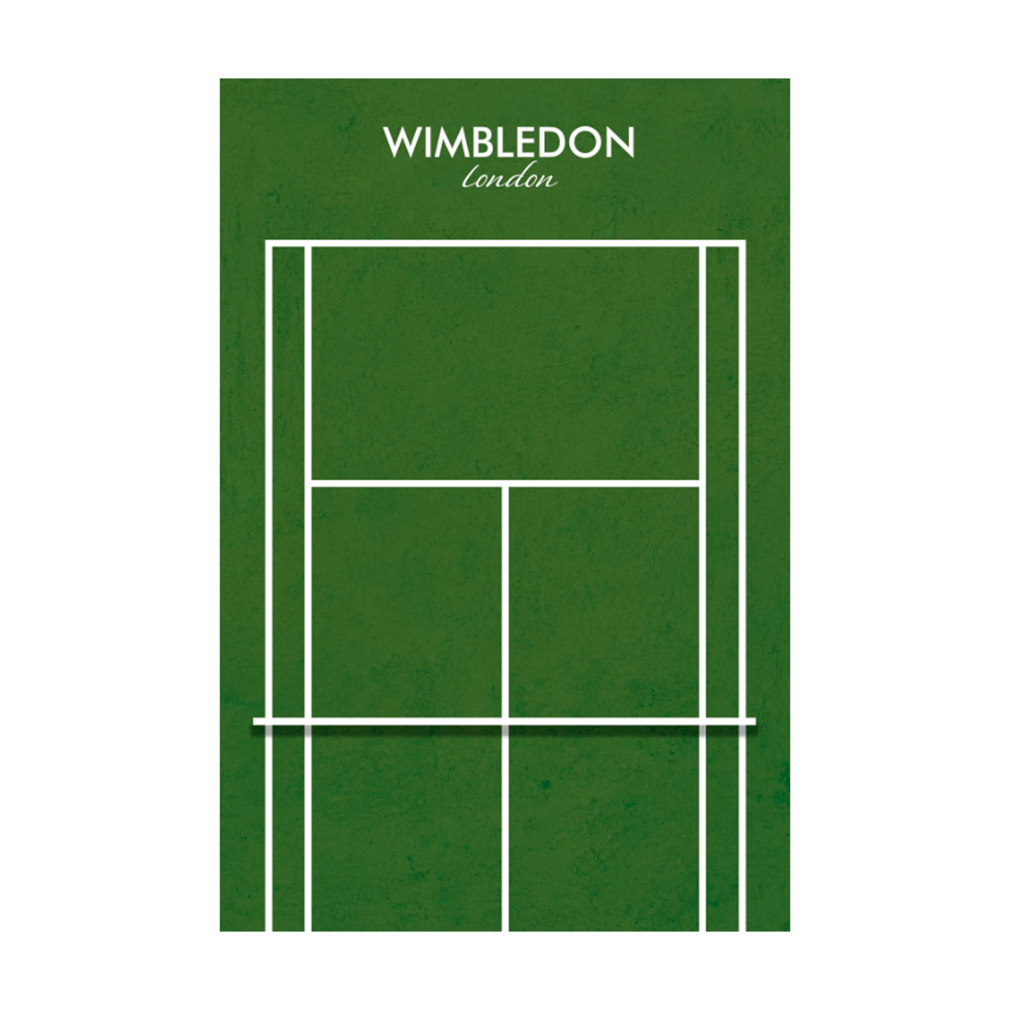 0760 - Quadro Quadra de Tênis Wimbledon