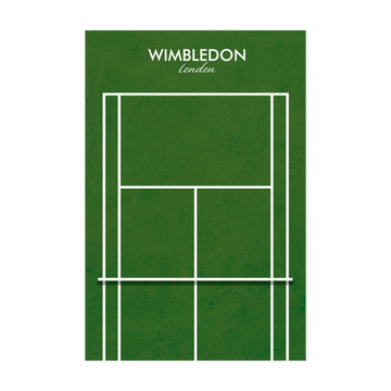 0760 - Quadro Quadra de Tênis Wimbledon