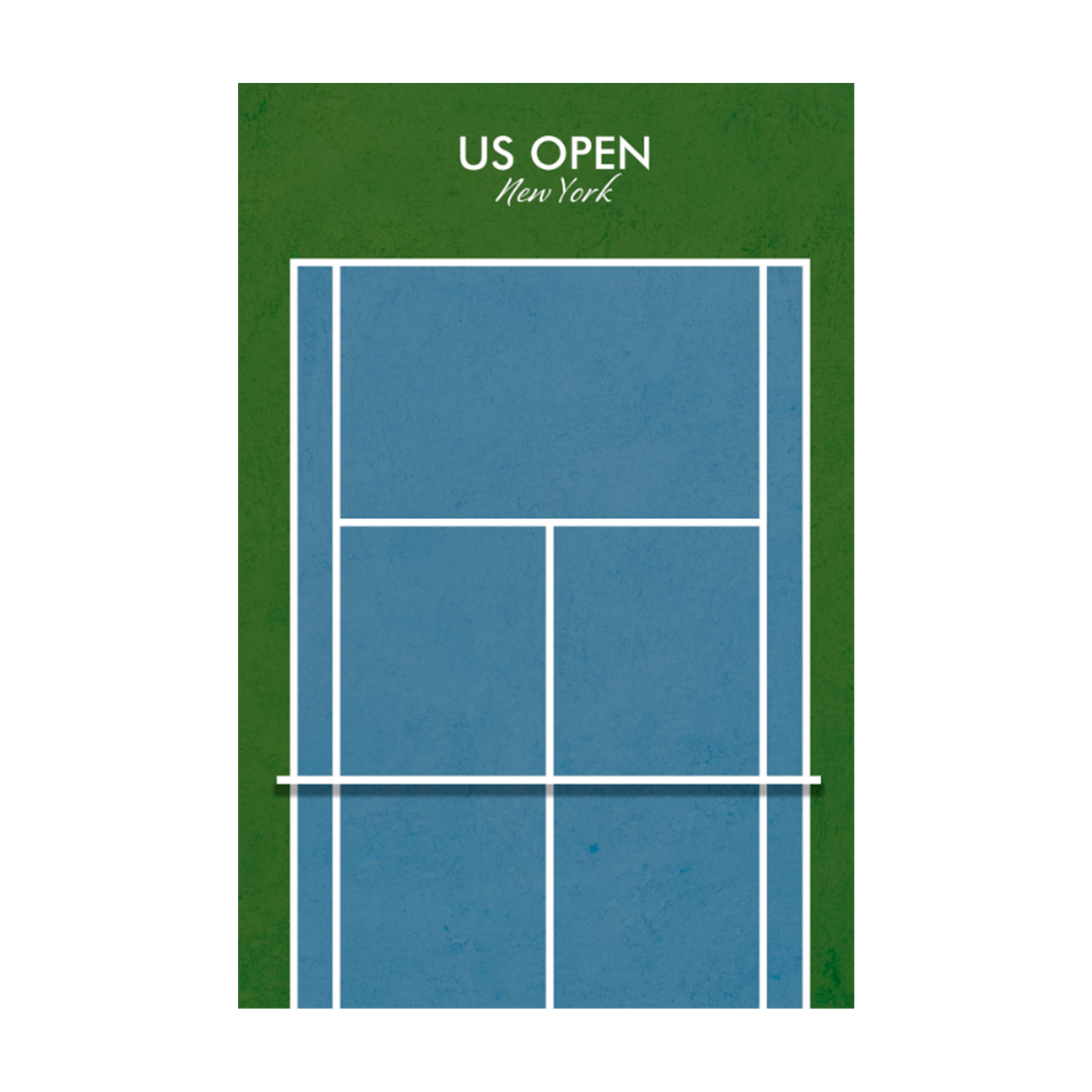 0762 - Quadro Quadra de Tênis Us Open