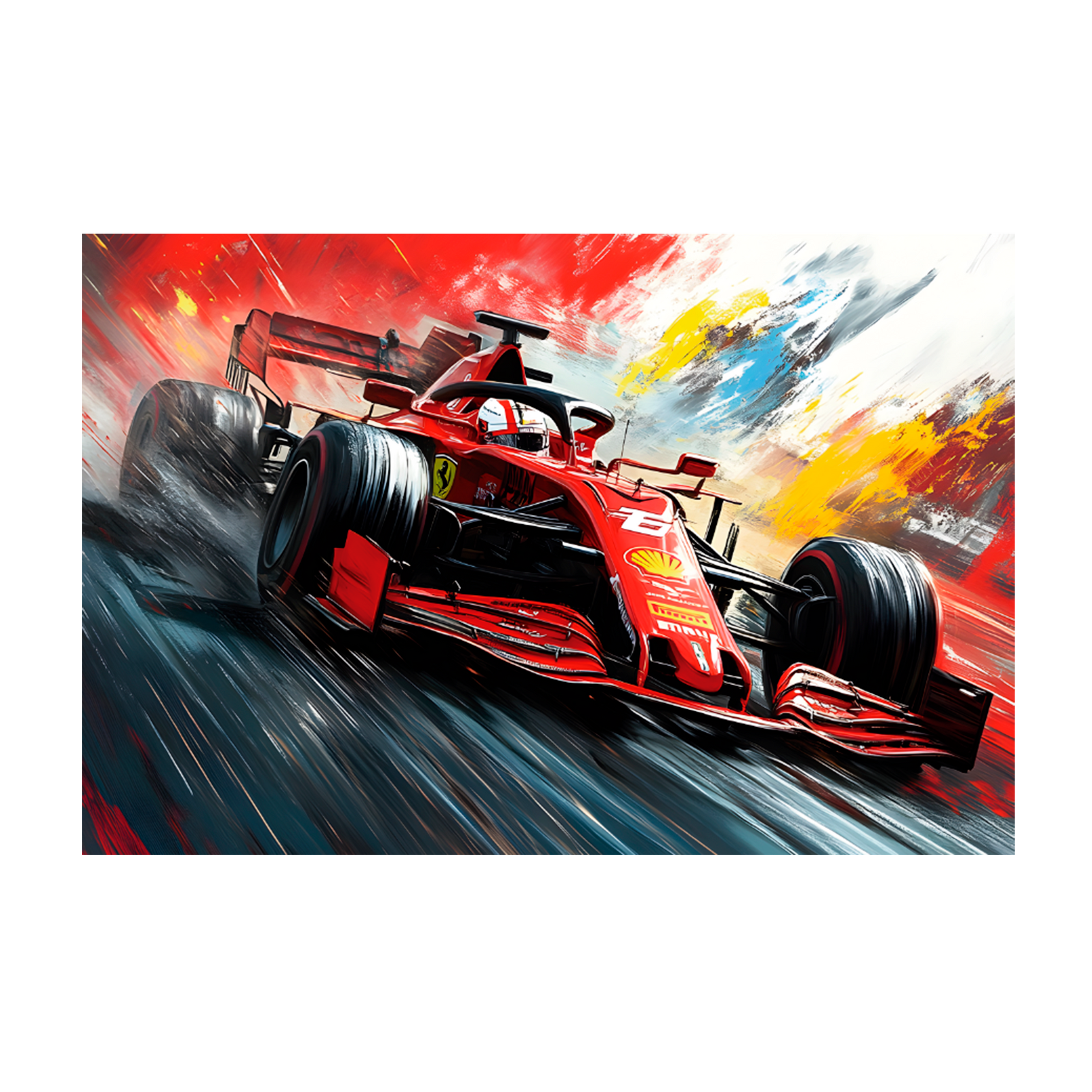 0768 - Quadro Fórmula 1 Pintura III