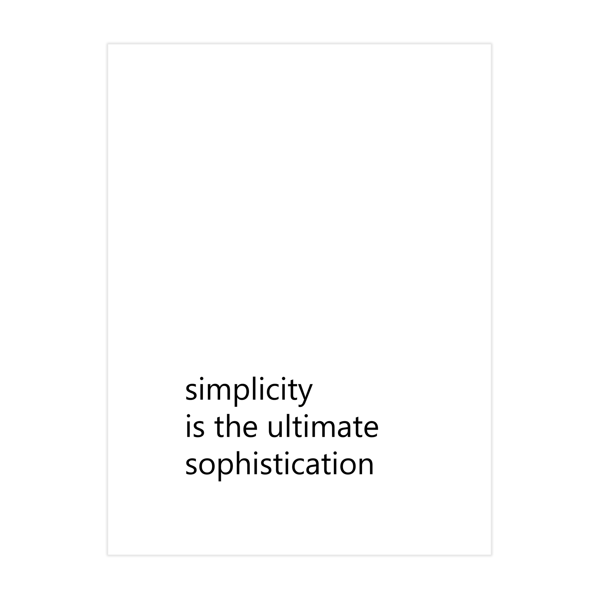 0780 - Quadro Simplicity is The Ultimate Sophistication
