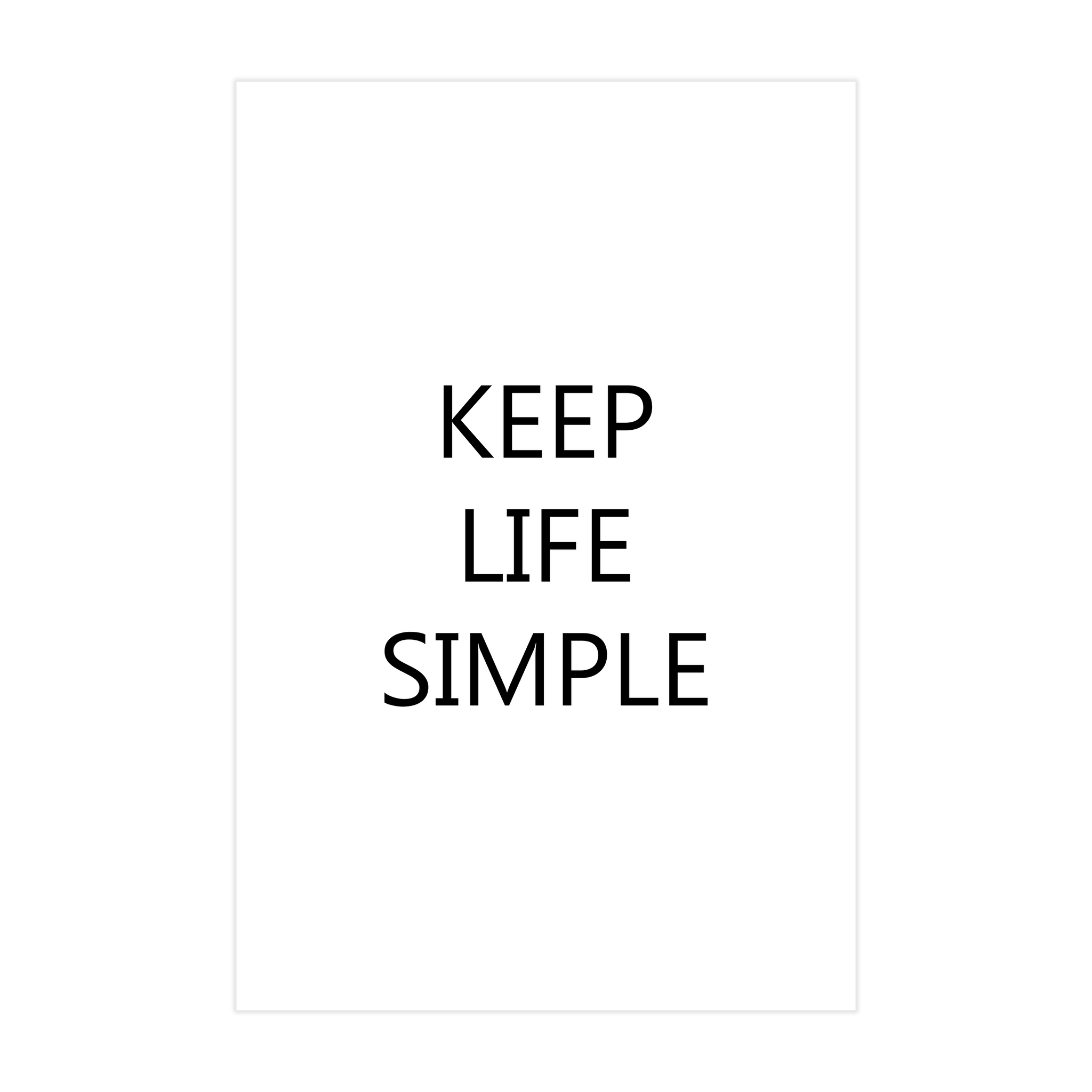 0787 - Quadro Keep Life Simple