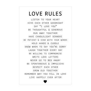 0788 - Quadro Love Rules