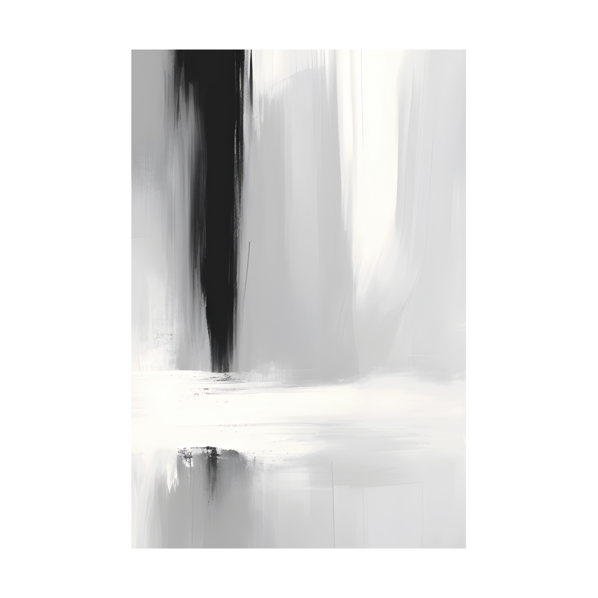 0079 - Quadro Gray Brush Strokes 4