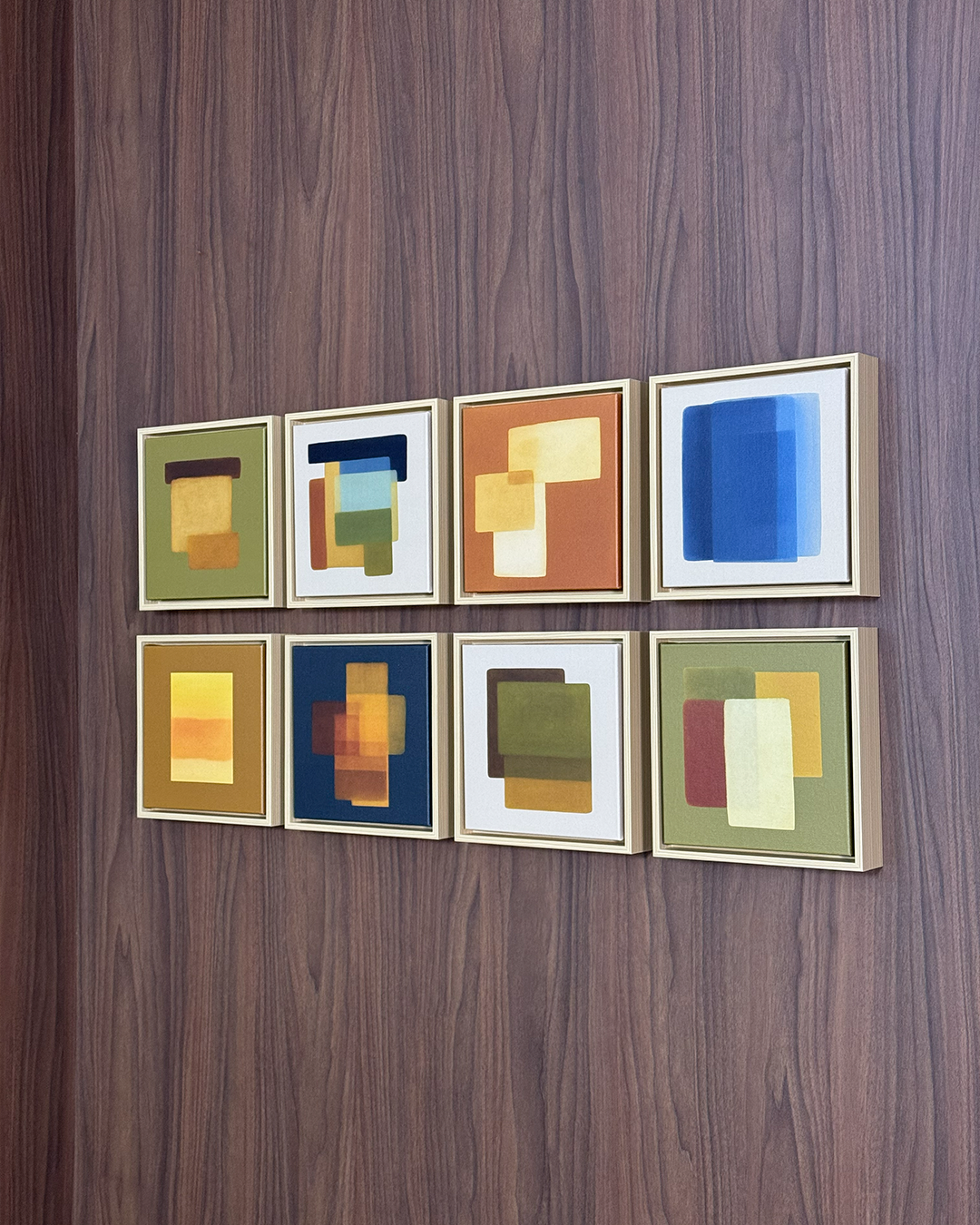 8002 - Composição de 8 quadros Formas Geométricas Modernas