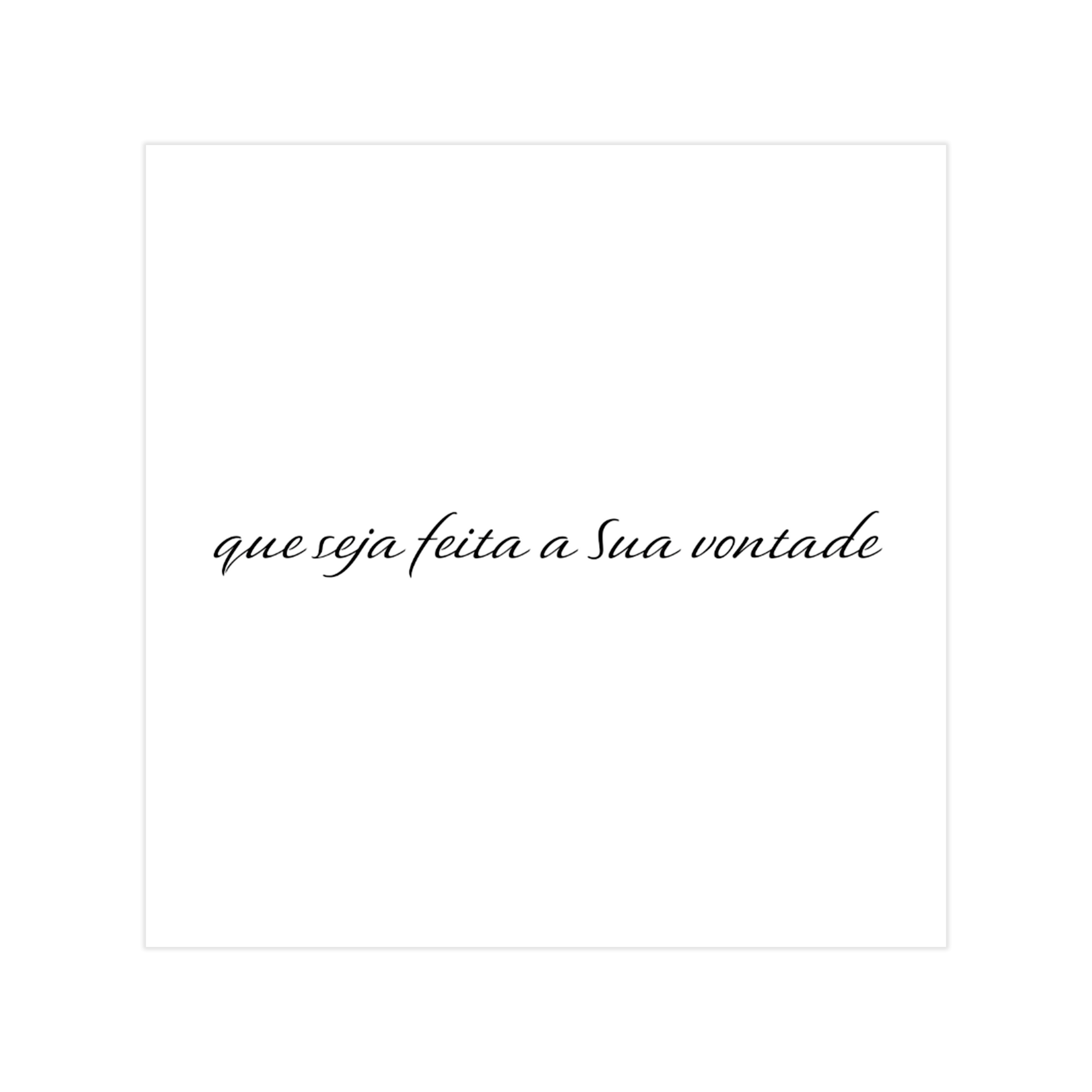 0833 - Quadro Que Seja Feita a Sua Vontade
