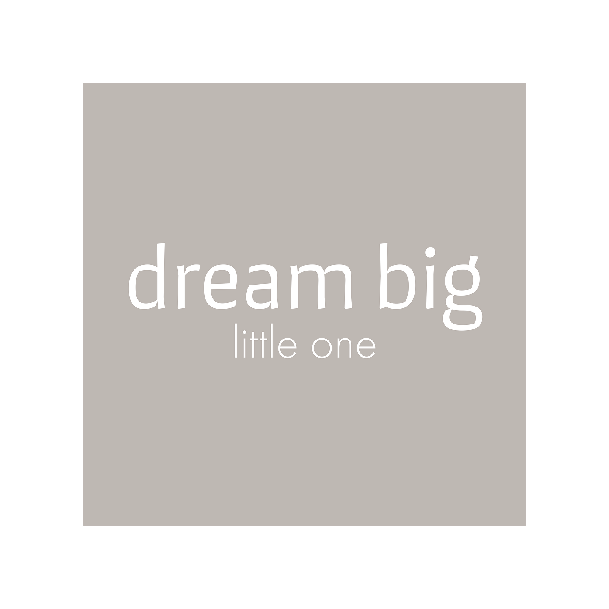 0838 - Quadro  Dream Big Little One