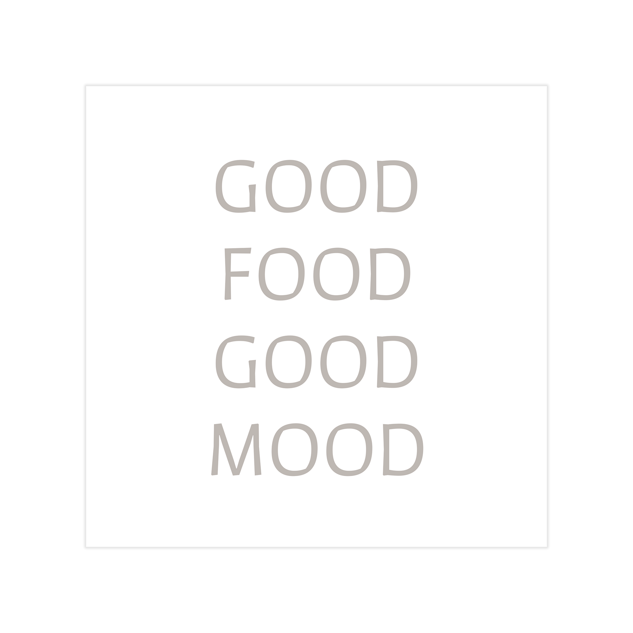 0842 - Quadro Good Food Good Mood