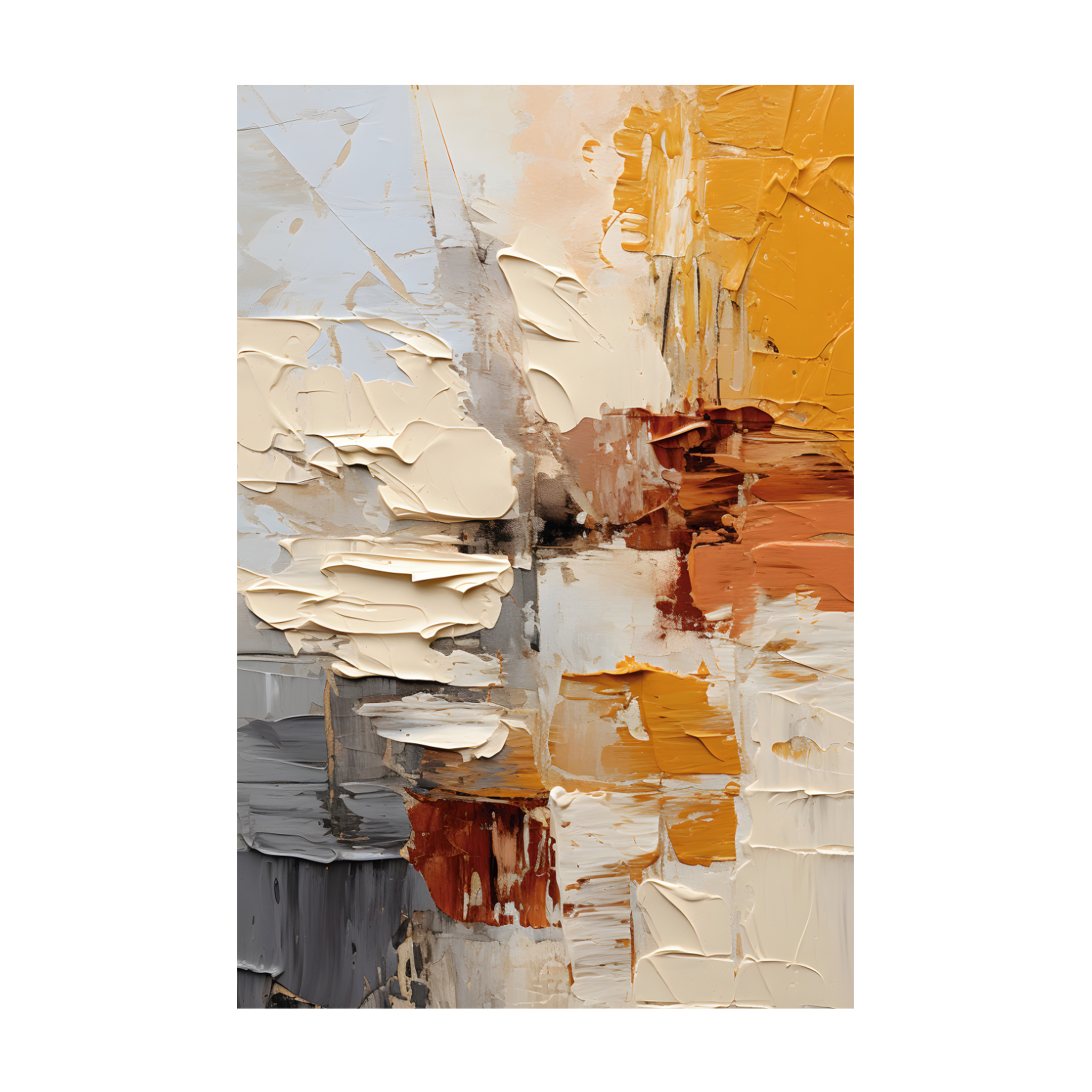 0883 - Quadro Espatulada 3D II