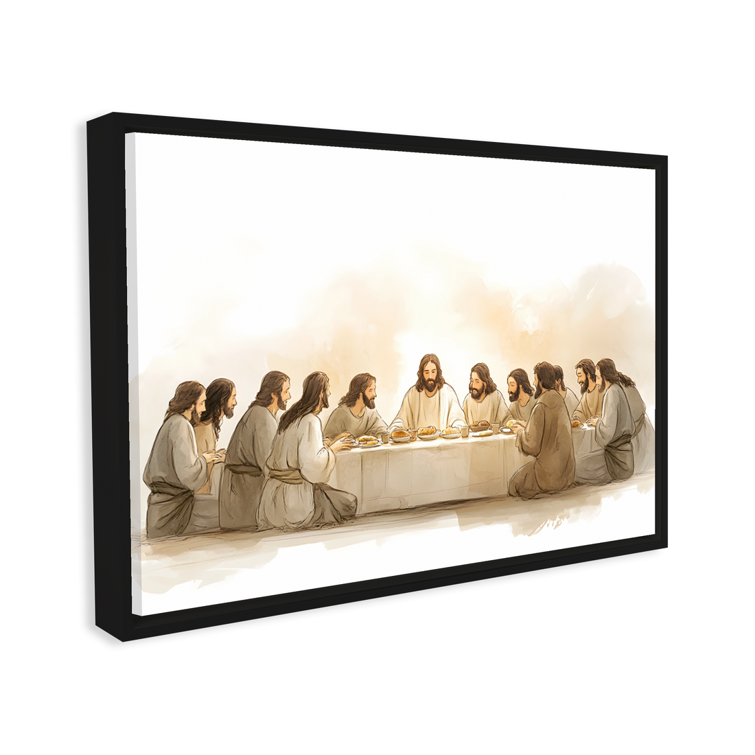 0902 - Quadro Desenho Santa Ceia