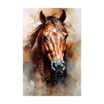 0906 - Quadro Retrato Cavalo