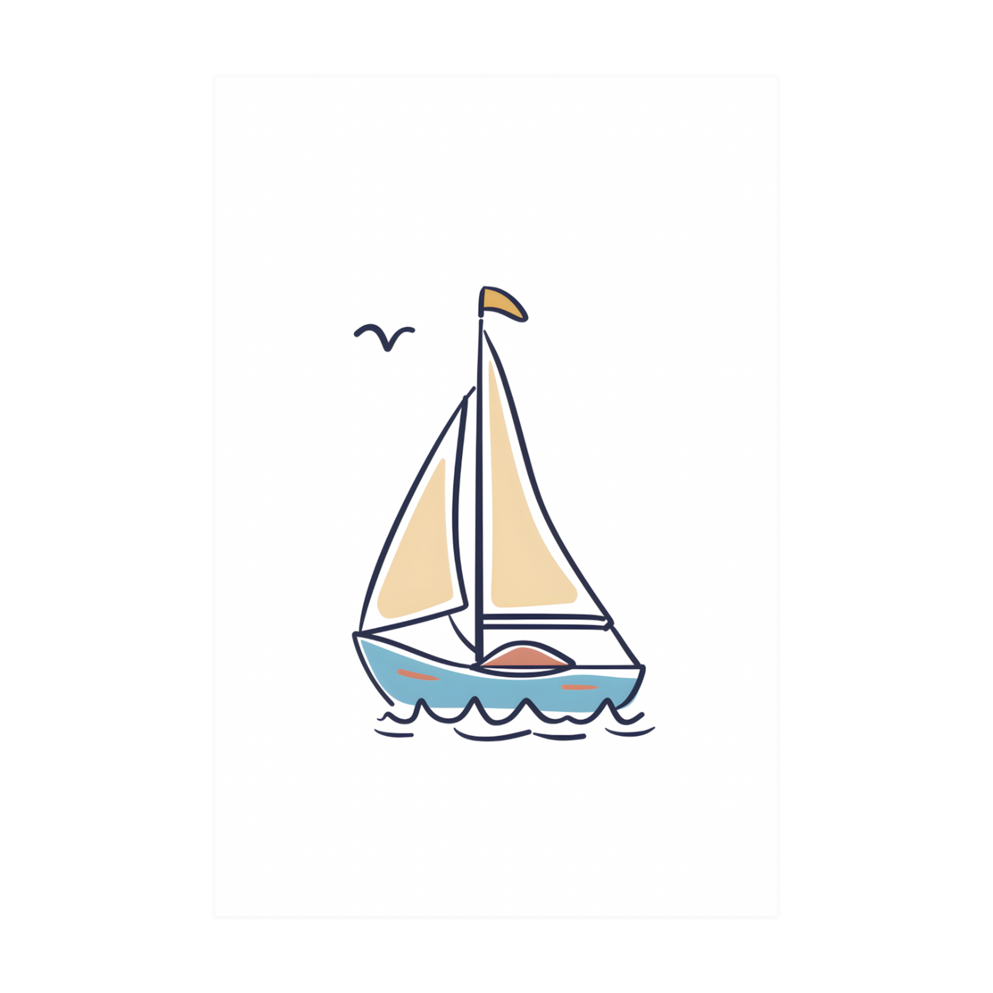 0913 - Quadro O pequeno Barco