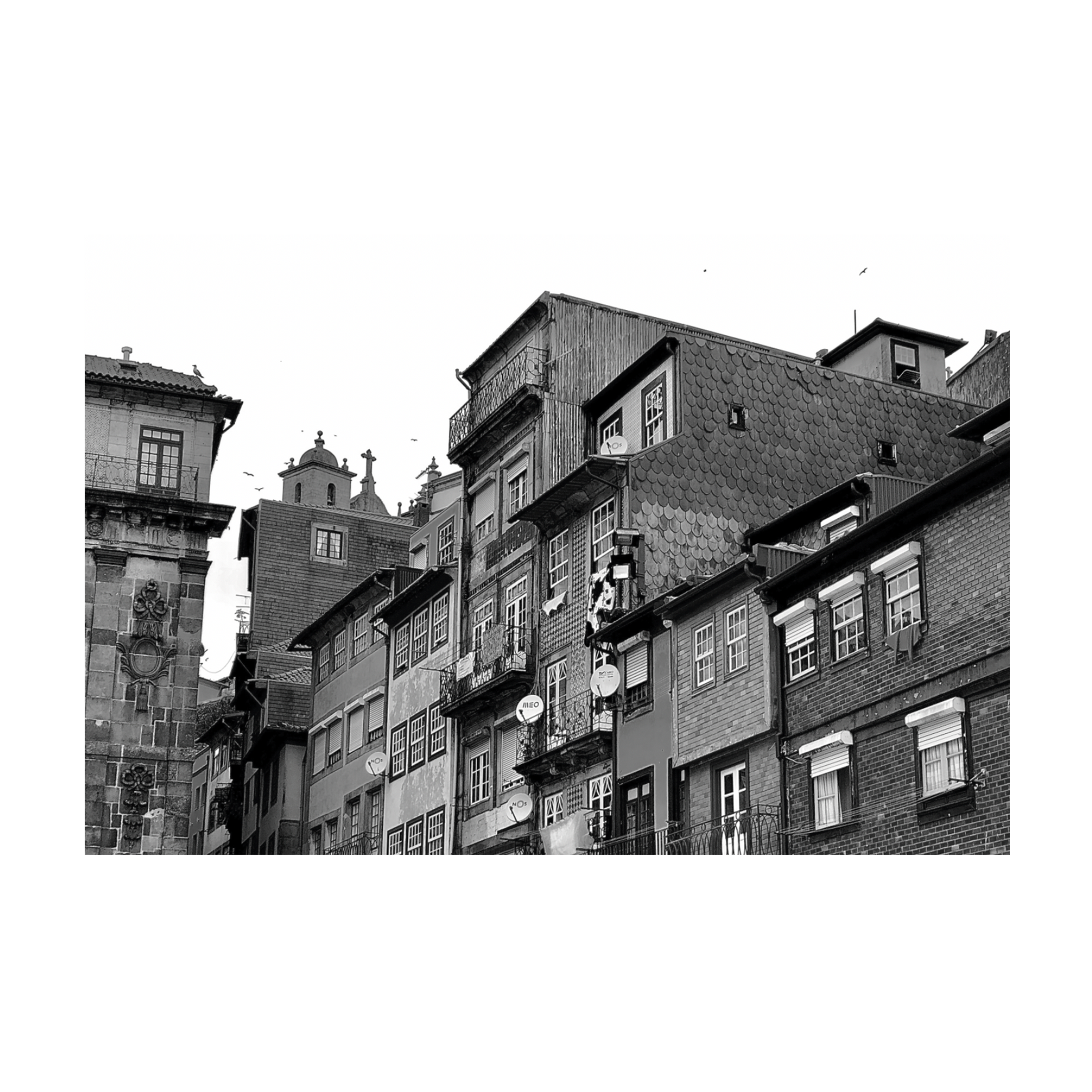 0934 - Quadro Florença Preto e Branco