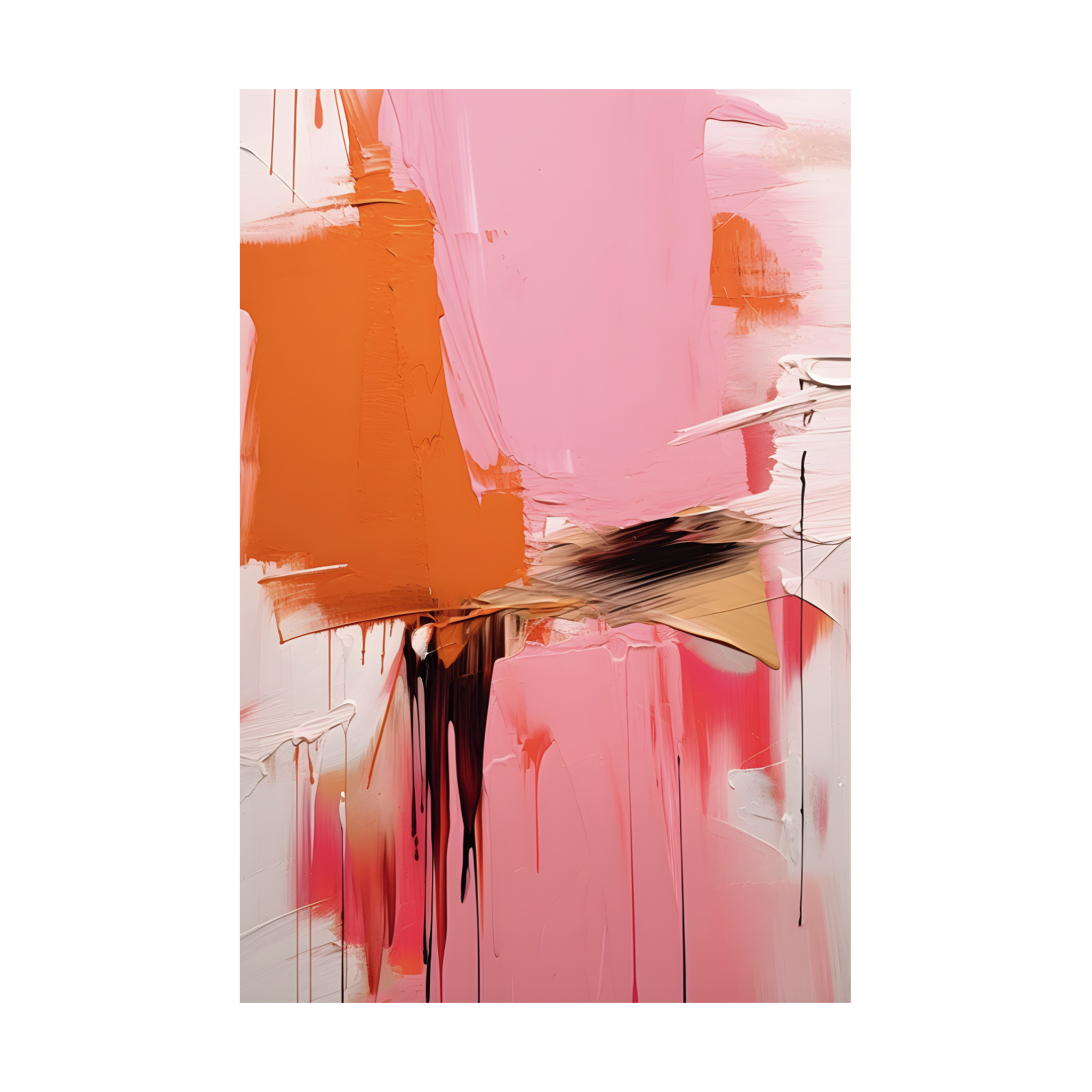 0095 - Quadro Pink Wall Art