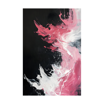 0097 - Quadro Onda Rosa