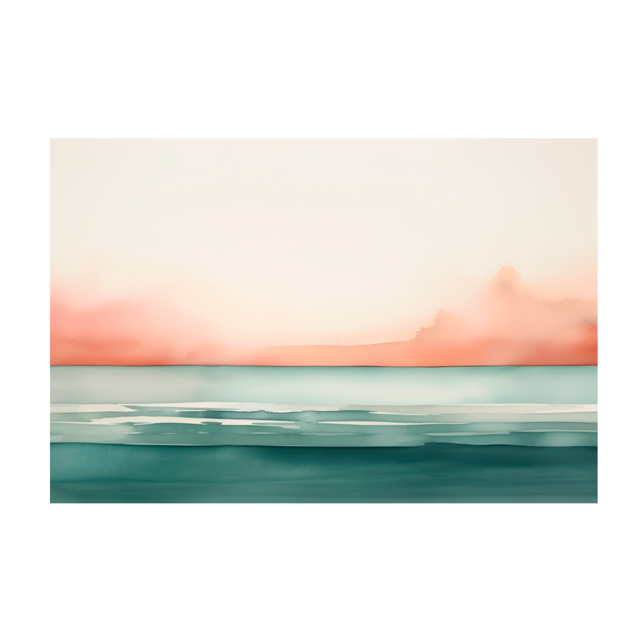 0978 - Quadro Azul e Rosa ao Luar