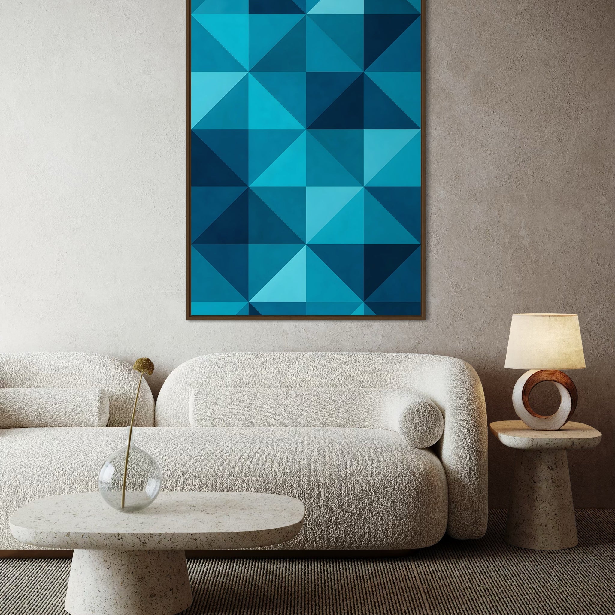 1556 - Quadro Abstrato Padrão Geométrico