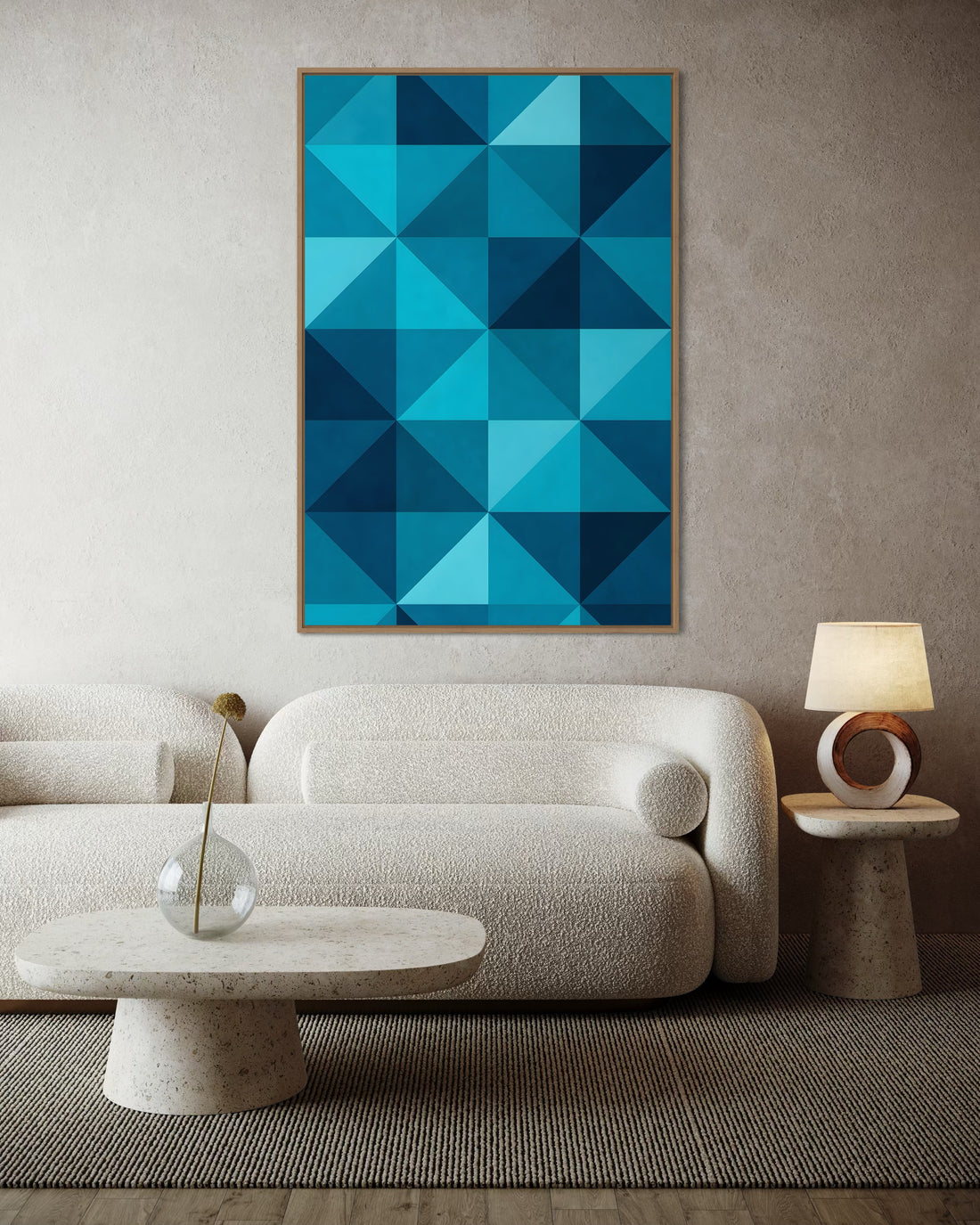 1556 - Quadro Abstrato Padrão Geométrico