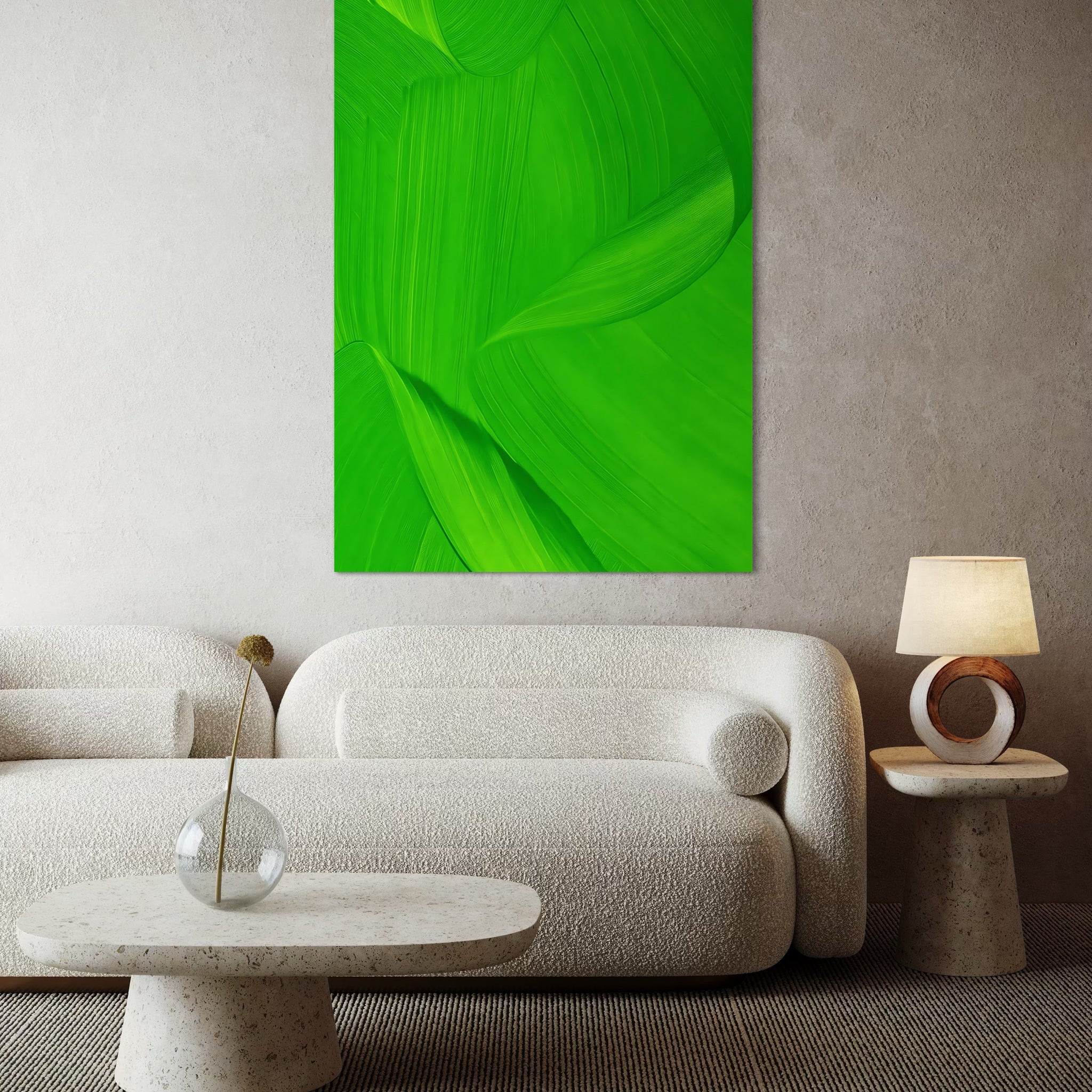 1526 - Quadro Abstrato Verde Vivo