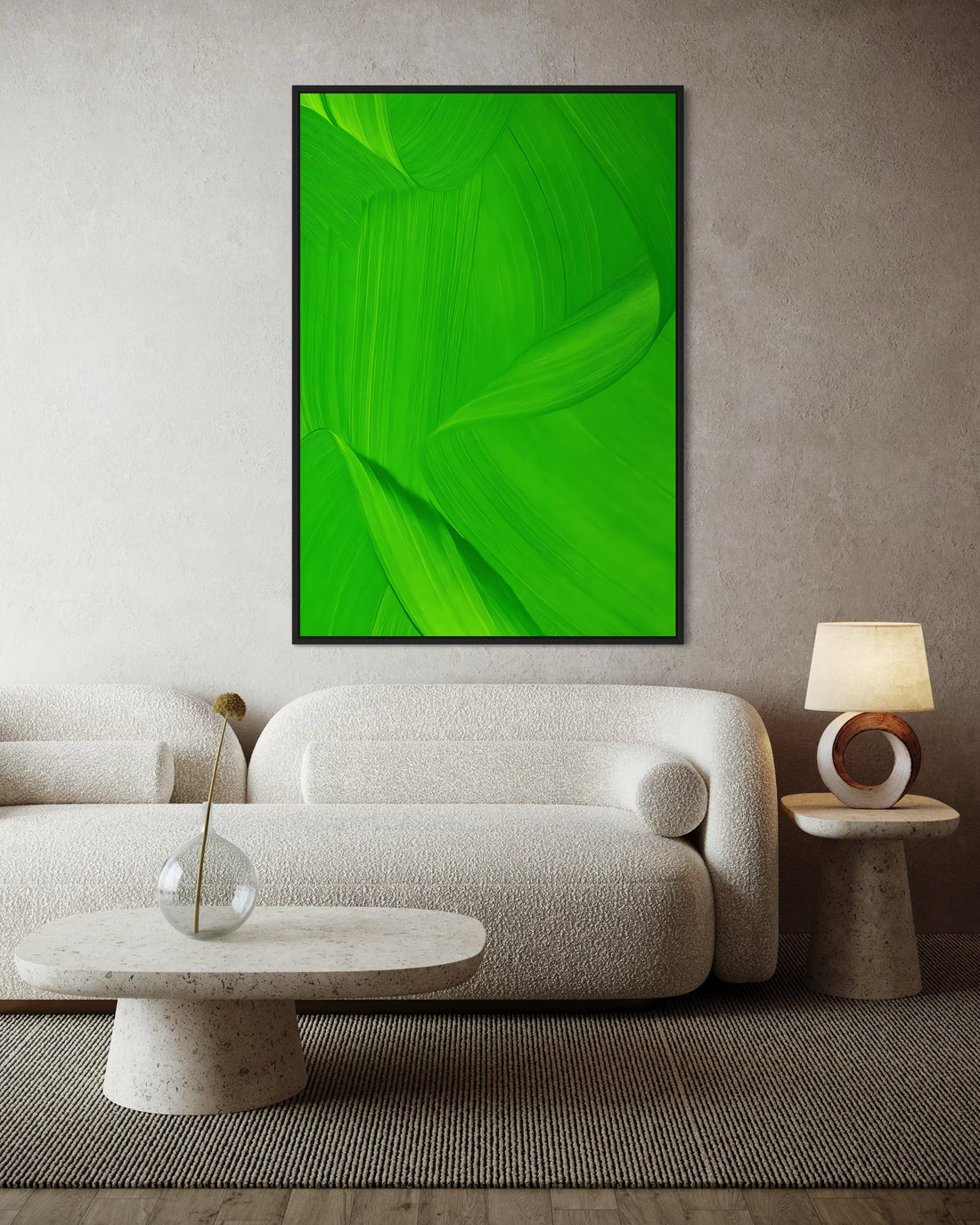1526 - Quadro Abstrato Verde Vivo