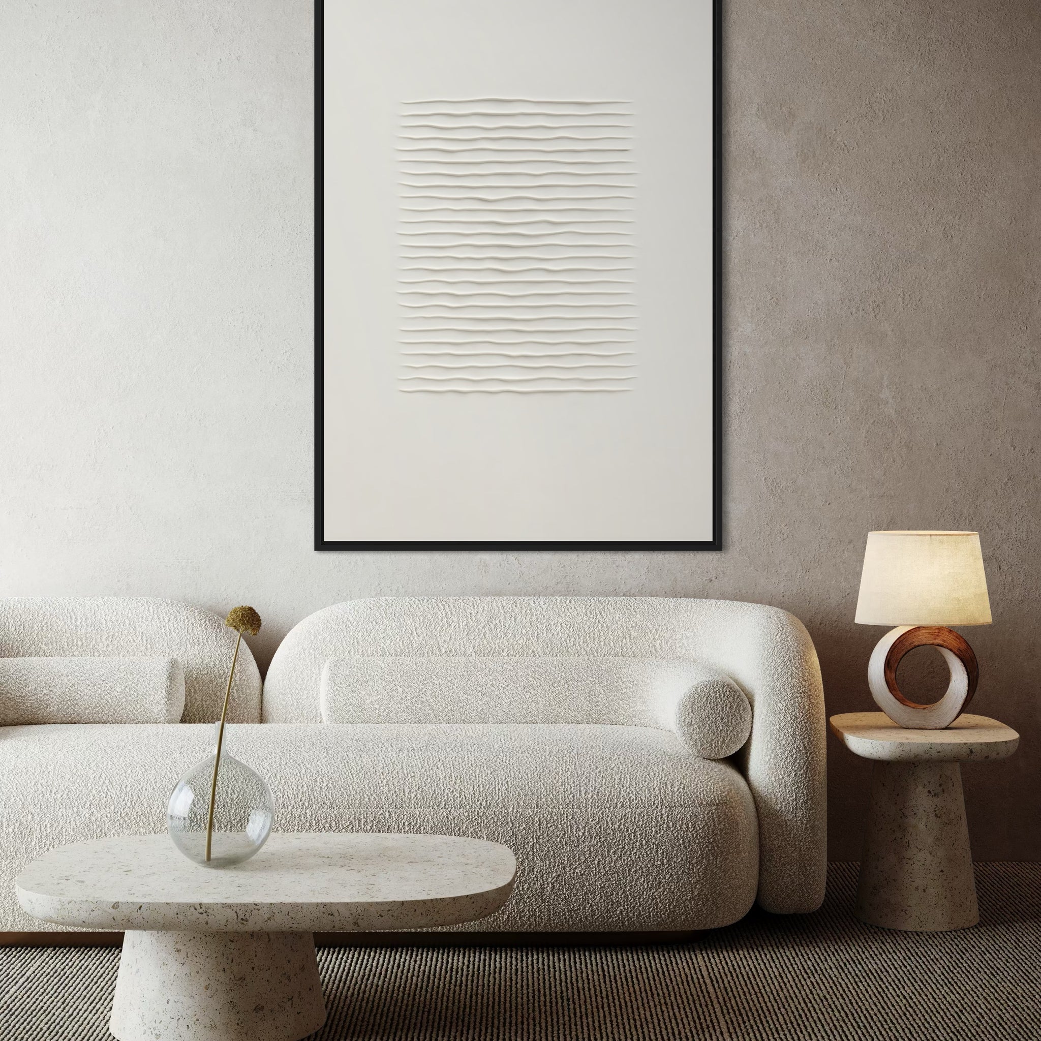 1561 - Quadro Abstrato Minimalista Suave