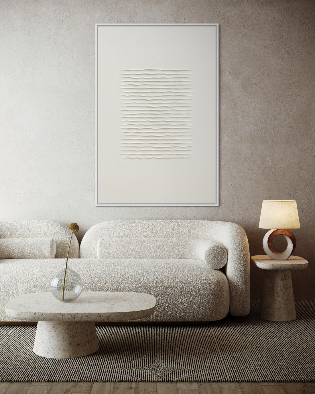 1561 - Quadro Abstrato Minimalista Suave