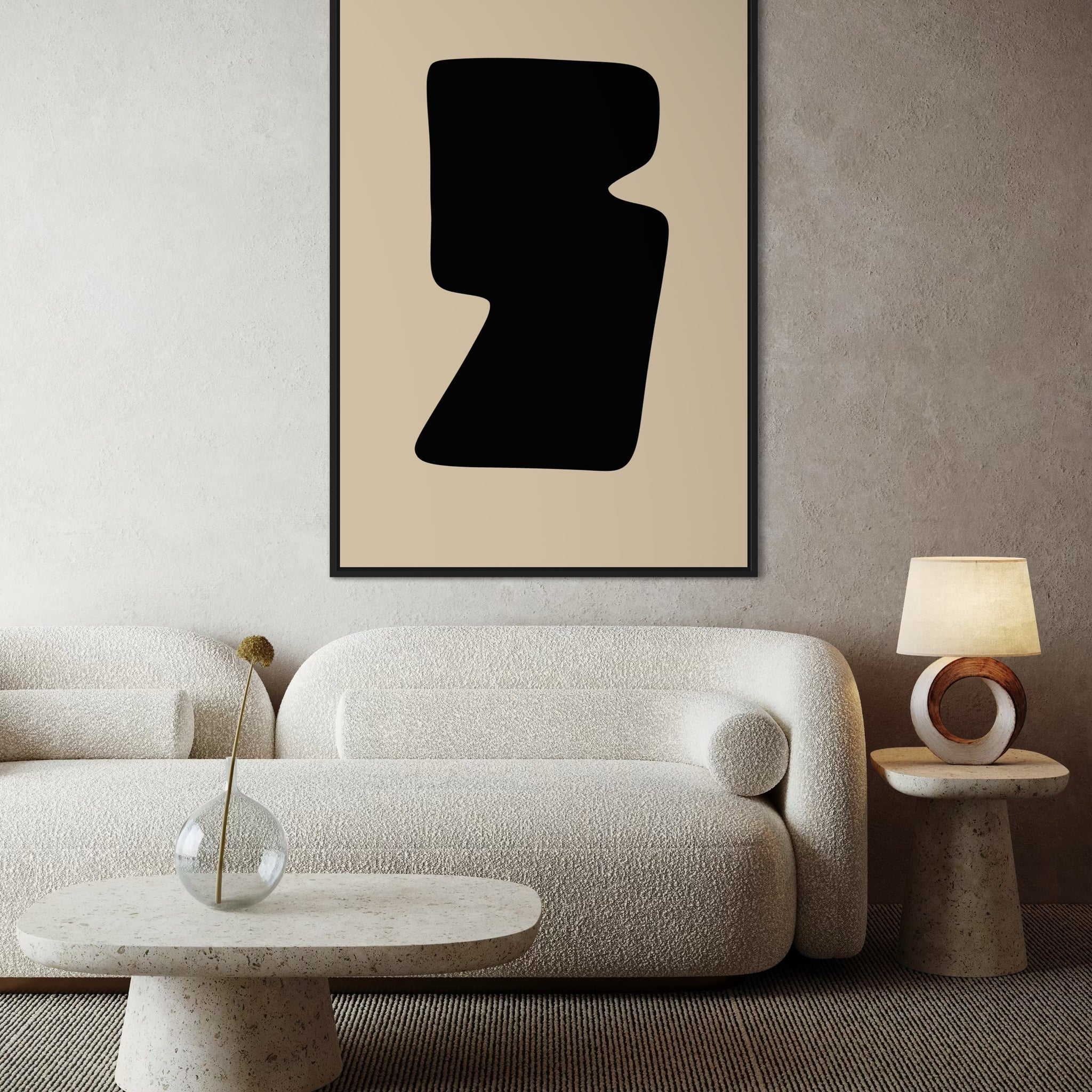 1563 -  Quadro Abstrato Forma Contemporânea 2