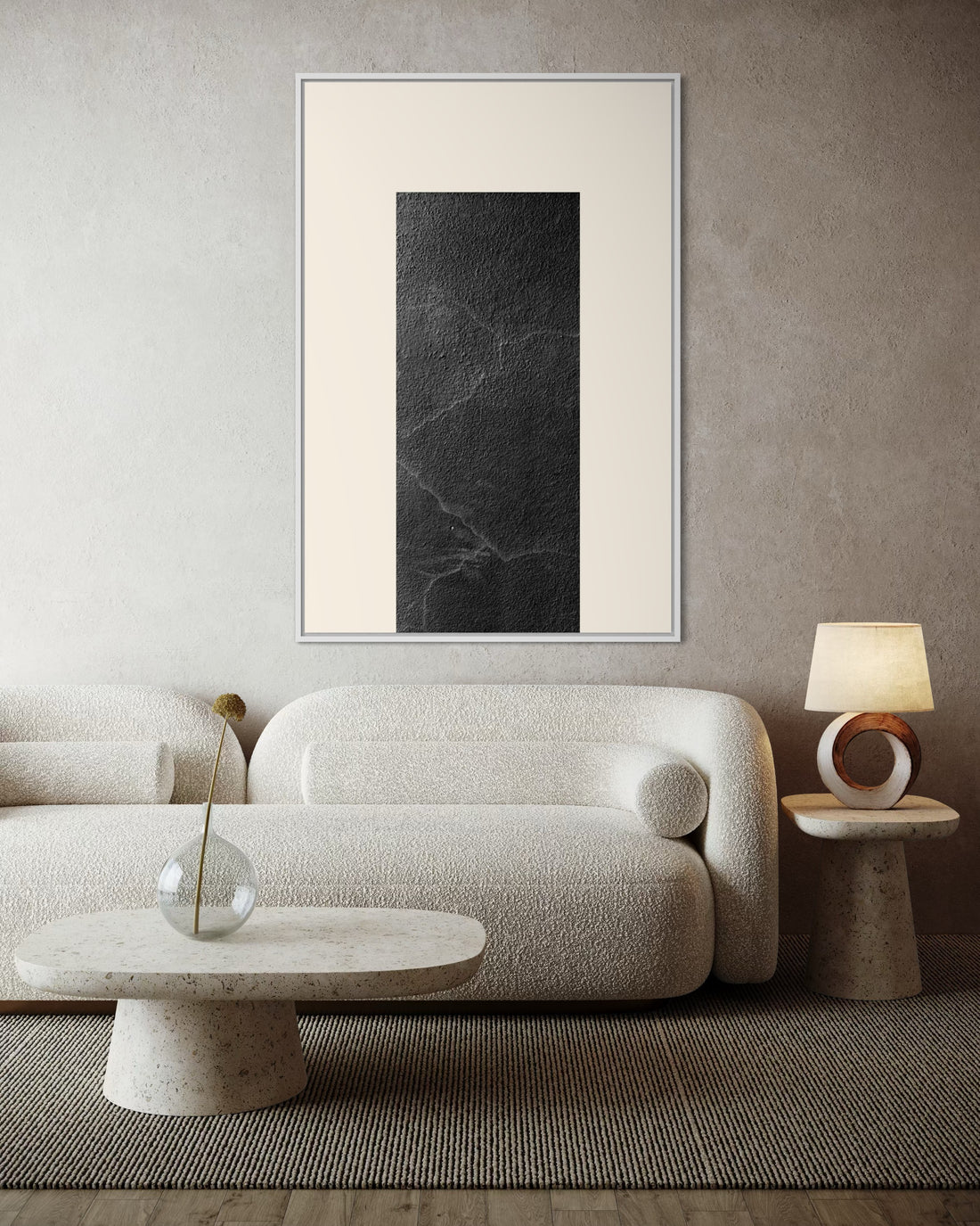 1537 - Quadro Abstrato Textura de Pedra 1