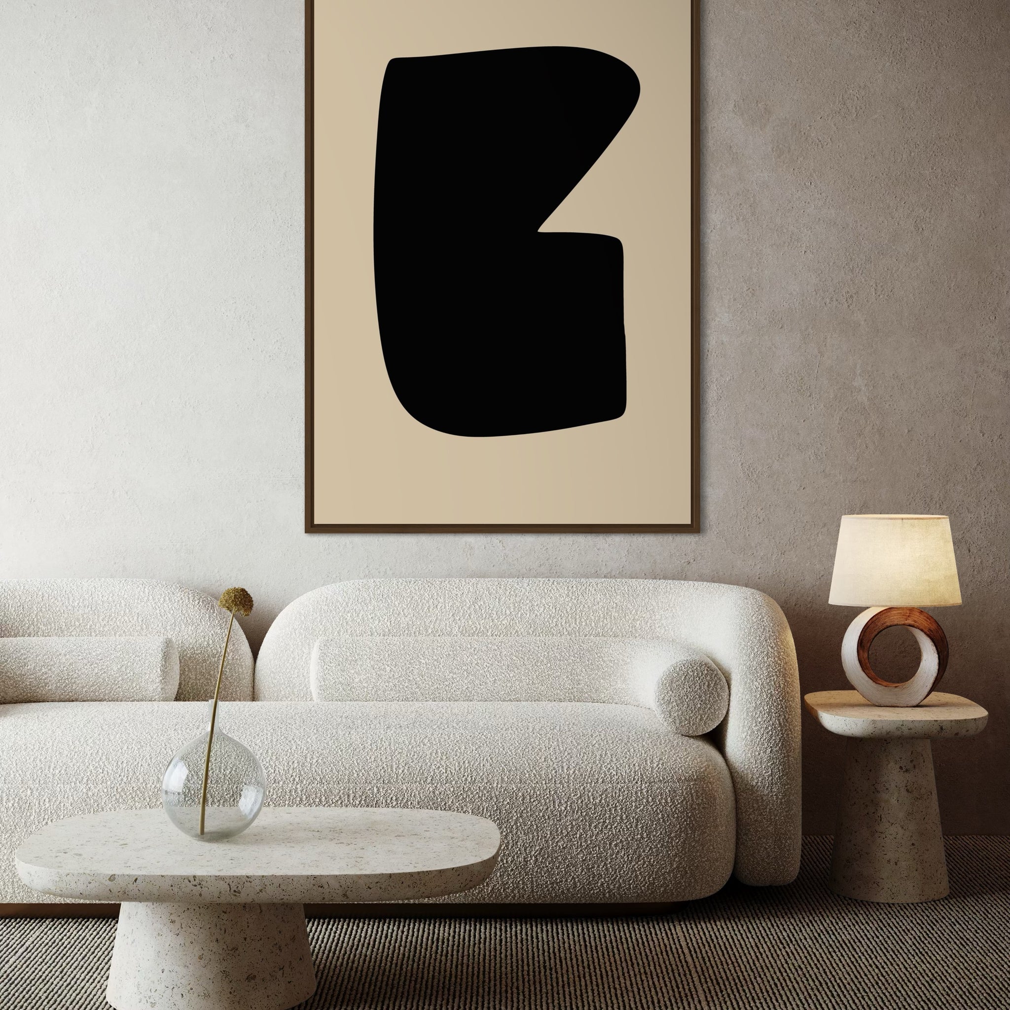 1562 - Quadro Abstrato Forma Contemporânea 1