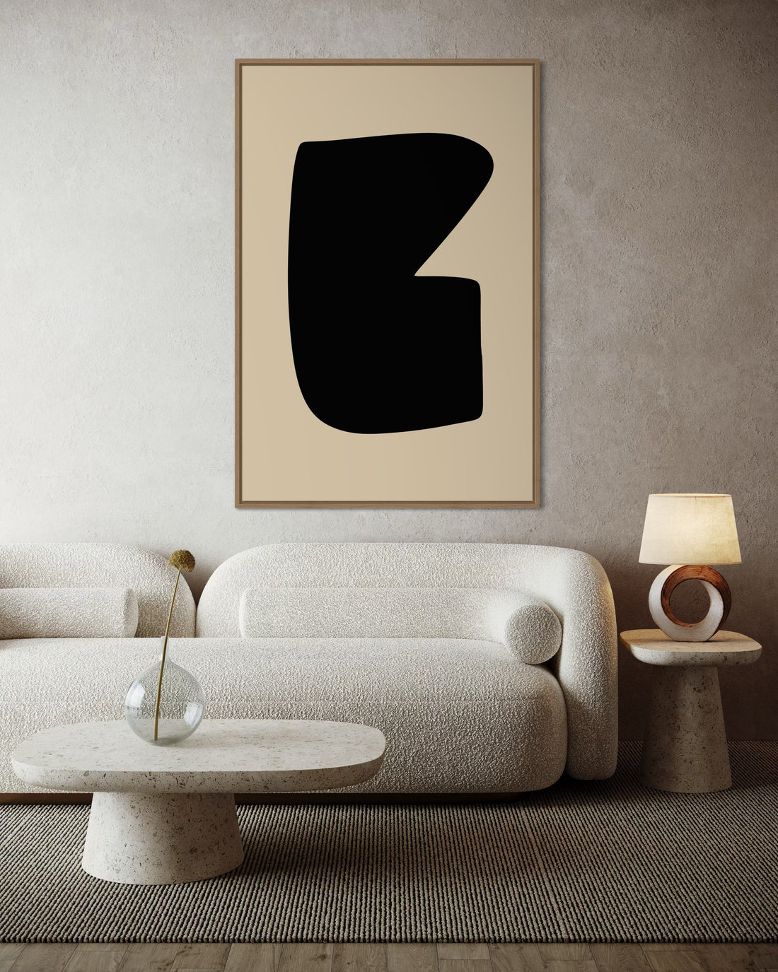 1562 - Quadro Abstrato Forma Contemporânea 1