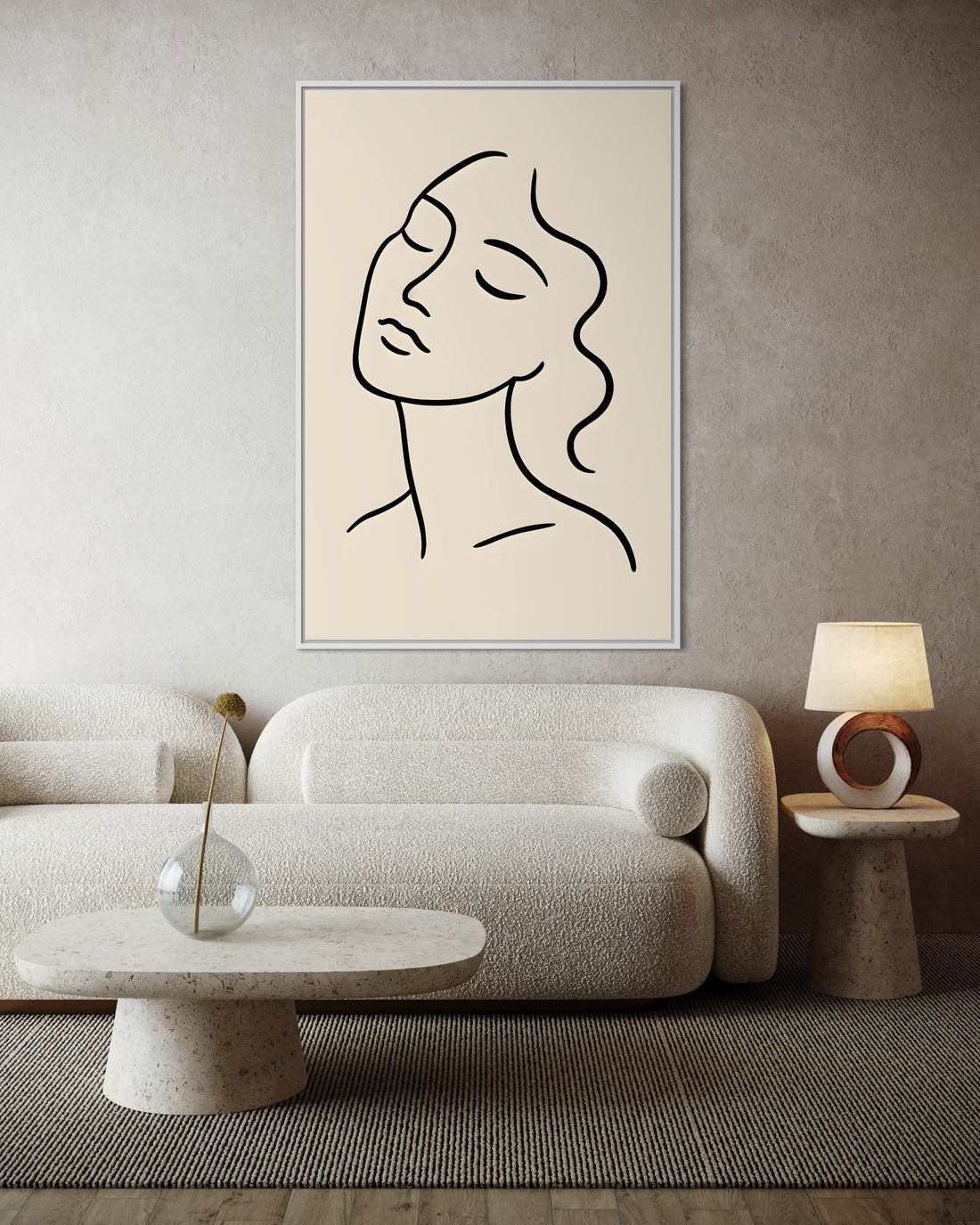 1573 - Quadro Abstrato Desenho Feminino