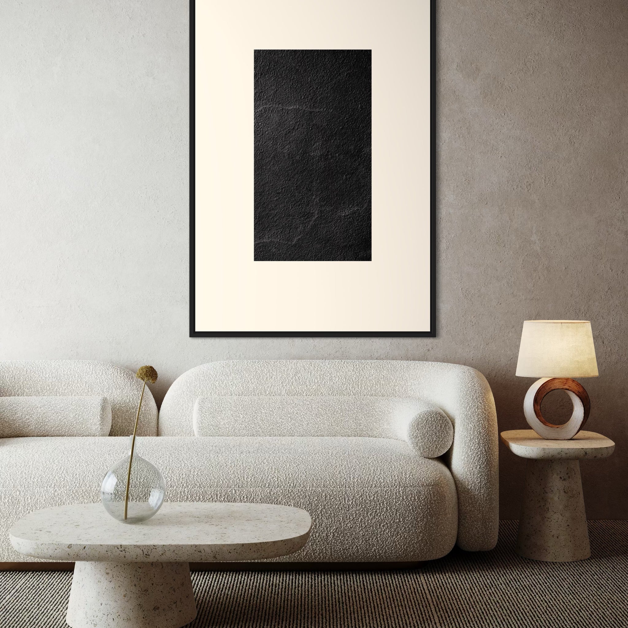 1536 - Quadro Abstrato Textura de Pedra 3