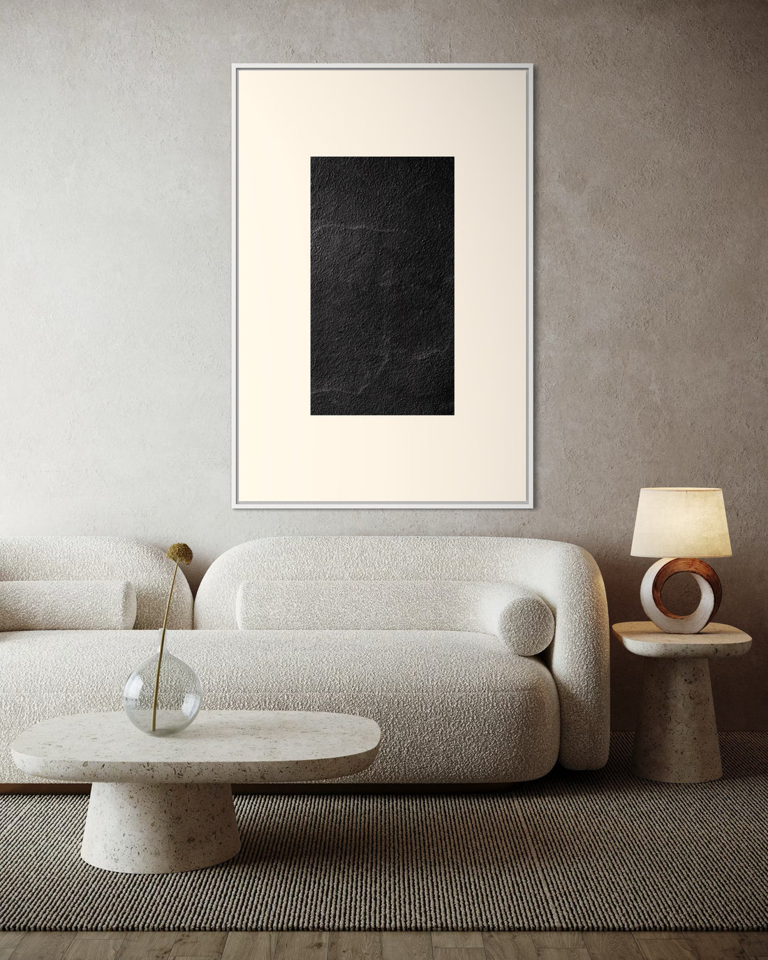 1536 - Quadro Abstrato Textura de Pedra 3