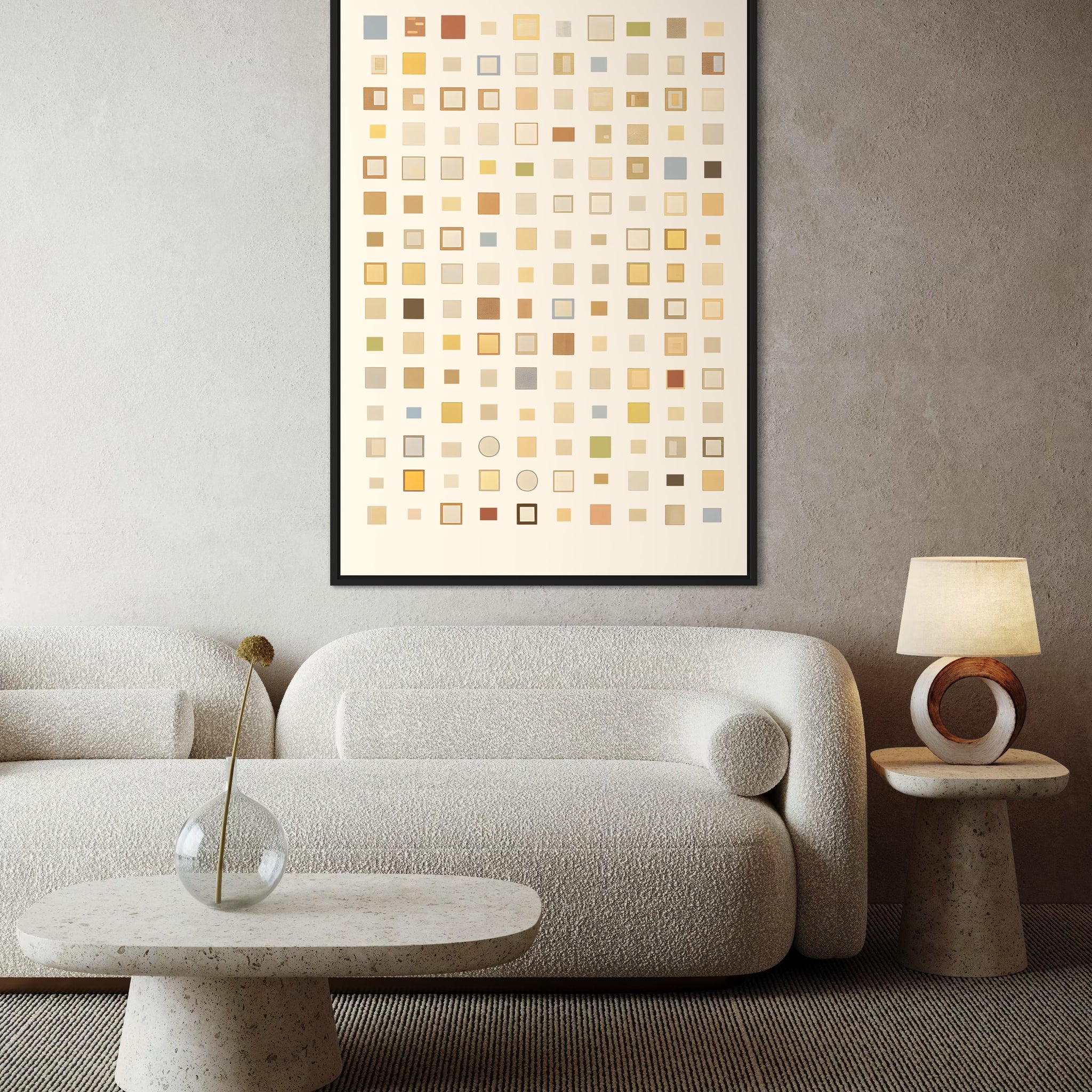 1533 - Quadro Abstrato Variedade Geométrica