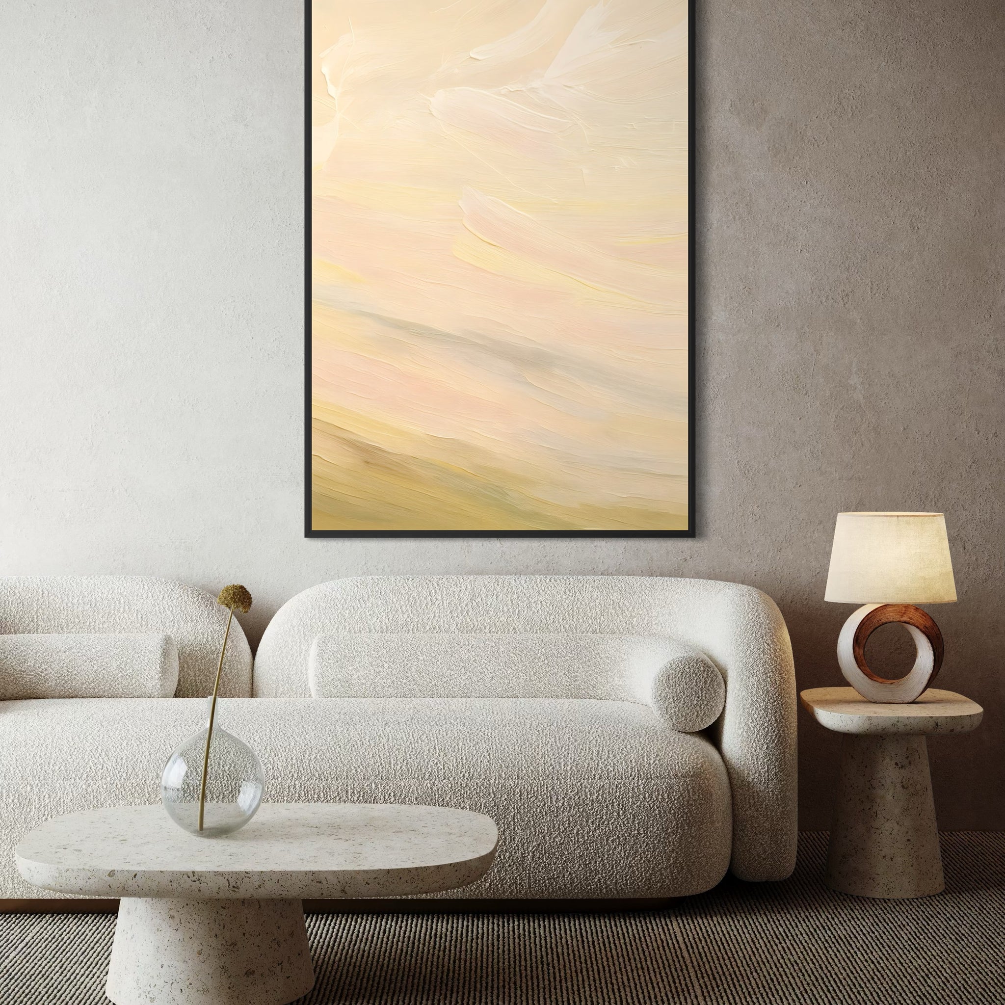 1579 - Quadro Abstrato Suavidade Clara