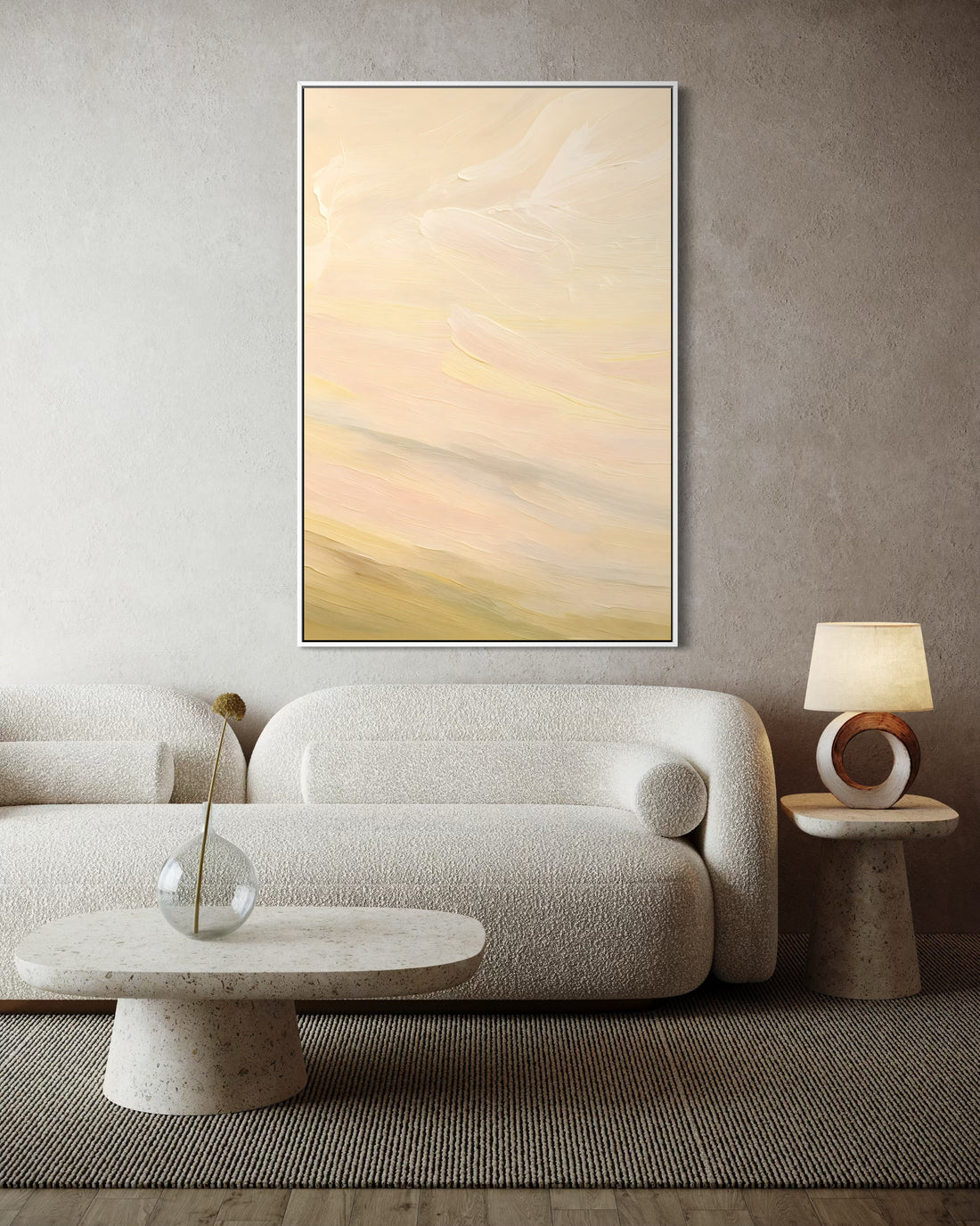 1579 - Quadro Abstrato Suavidade Clara